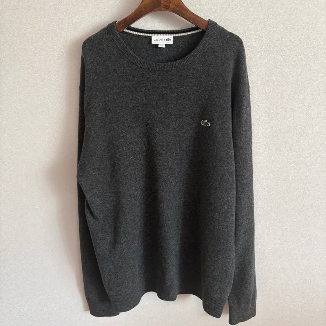 라코스테 그레이 울 니트 110 상품이미지1
