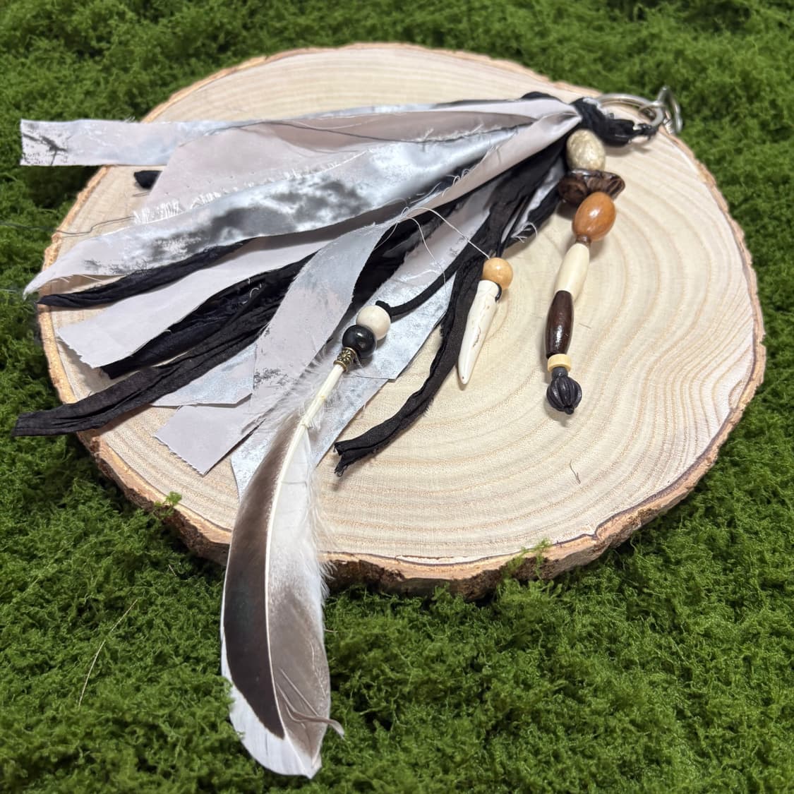 핸드메이드 보헤미안 웨스턴 깃털 키링  상품이미지2