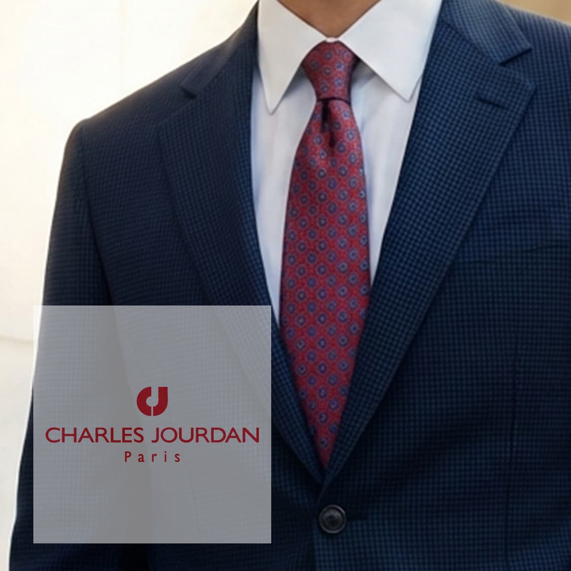 샤를주르당 실크 와인 도트 패턴 넥타이 8.1cm A+등급 K2358
 상품이미지1