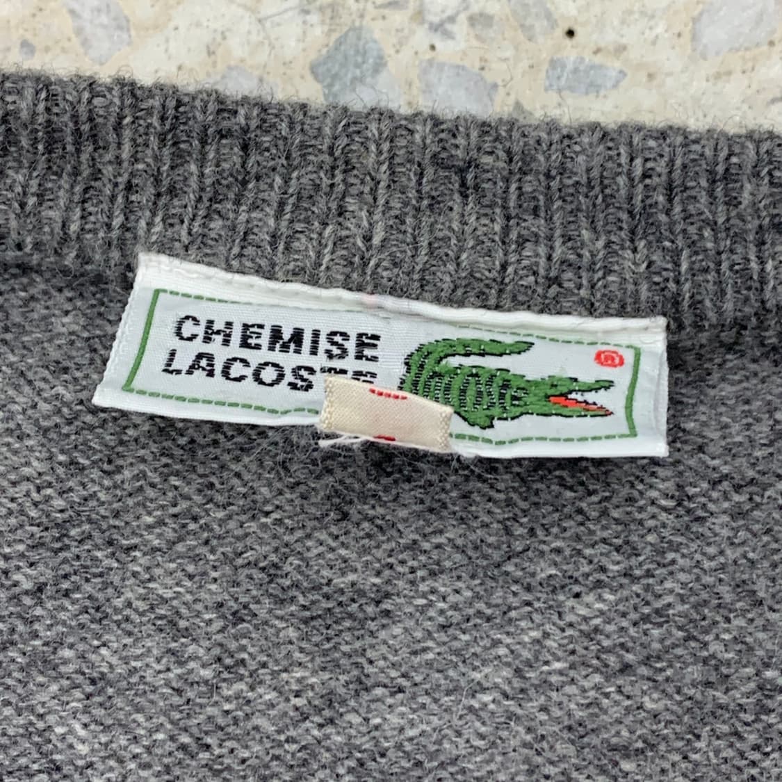 Lacoste 라코스테 그레이 브이넥 니트 상품이미지6
