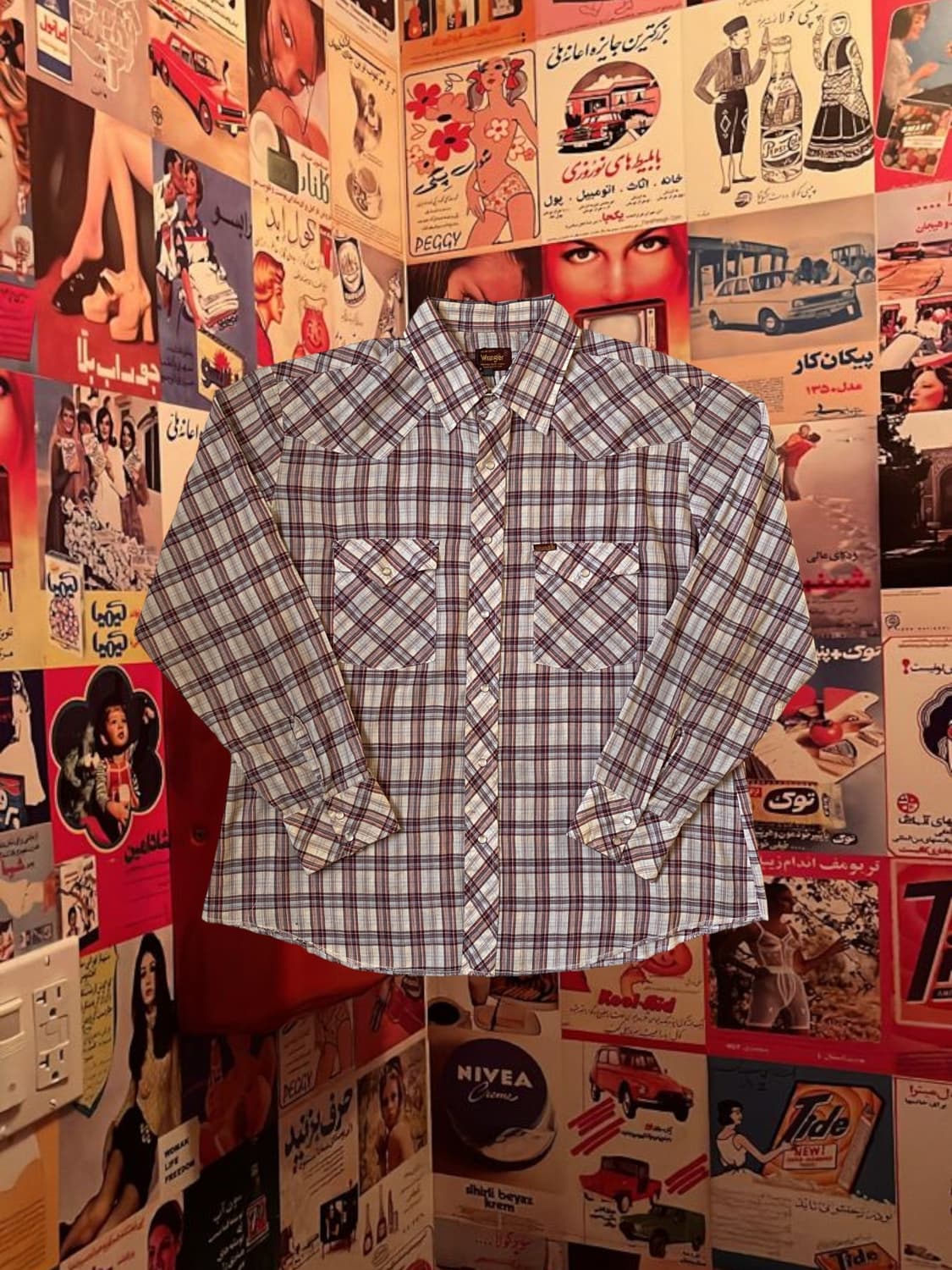 랭글러 체크 포켓 셔츠 (Man 2XL) AB1703 상품이미지1