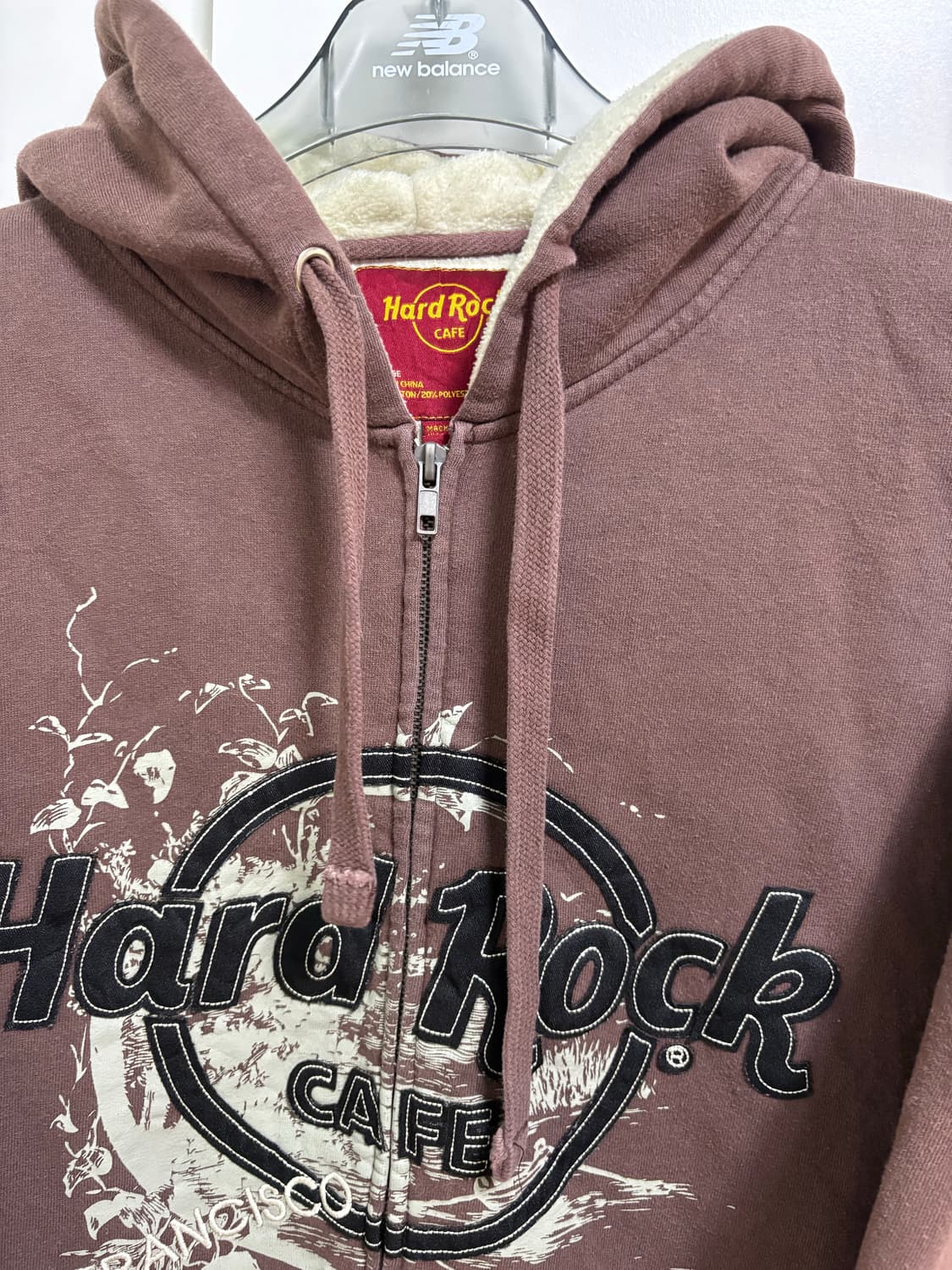 하드락카페 브라운 후드집업 상품이미지2