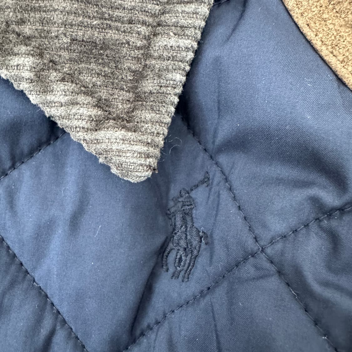 여성용 S 폴로 랄프로렌 네이비 퀼팅 자켓  상품이미지5