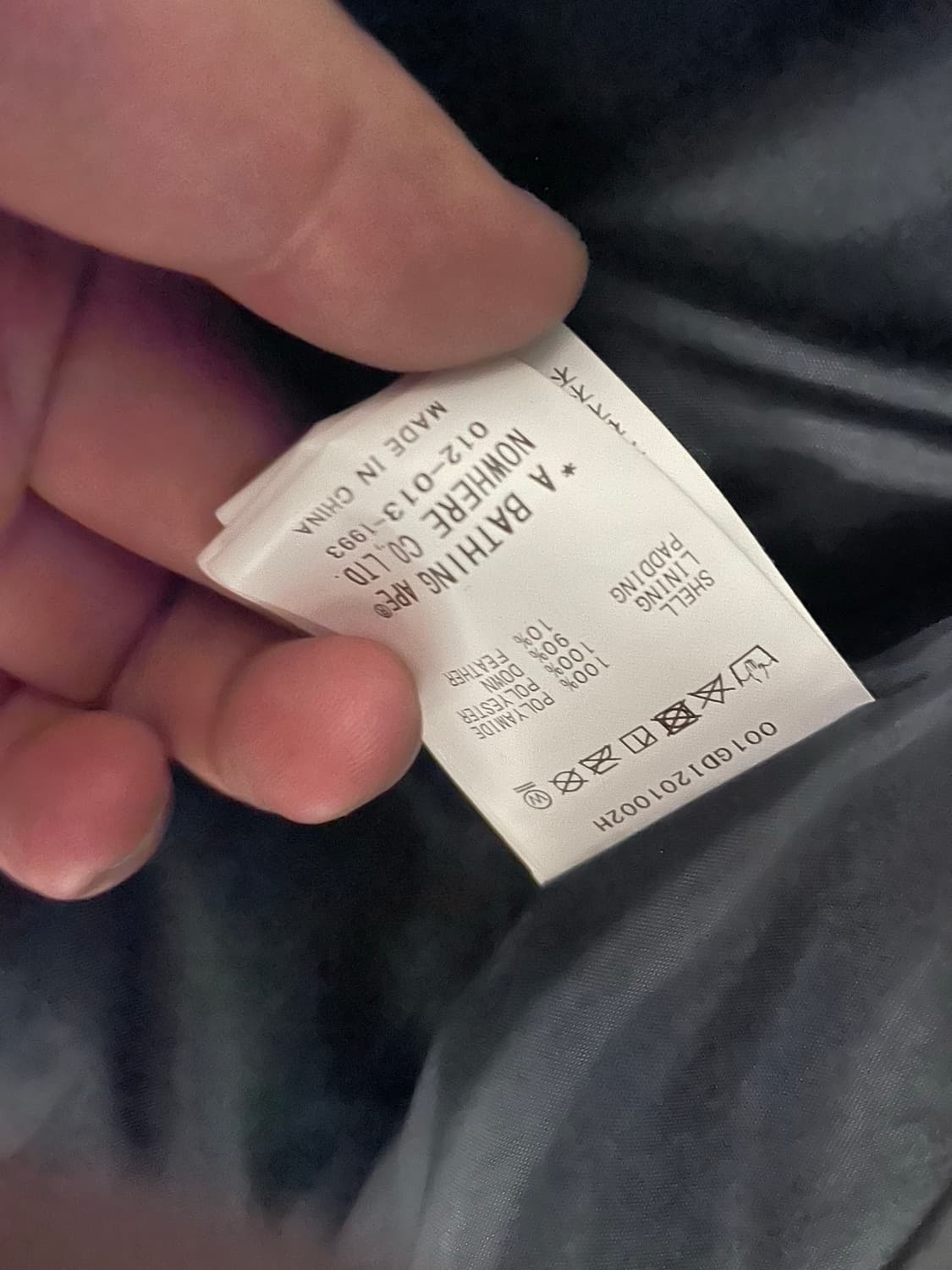 베이프 카모 패딩 점퍼 (XL) 상품이미지8