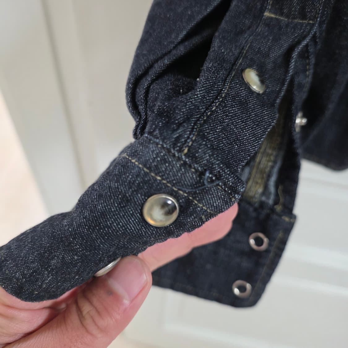 엘무드 테리 웨스턴셔츠 데님셔츠 상품이미지6