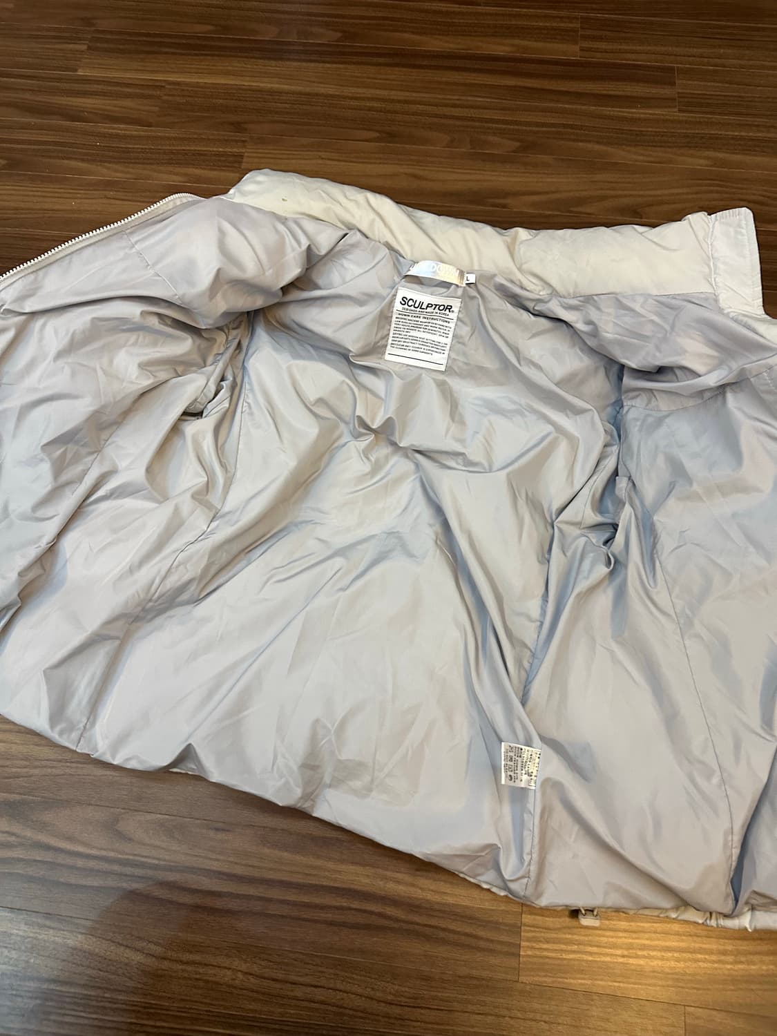 SCULPTOR 숏패딩 L 아이보리 상품이미지5