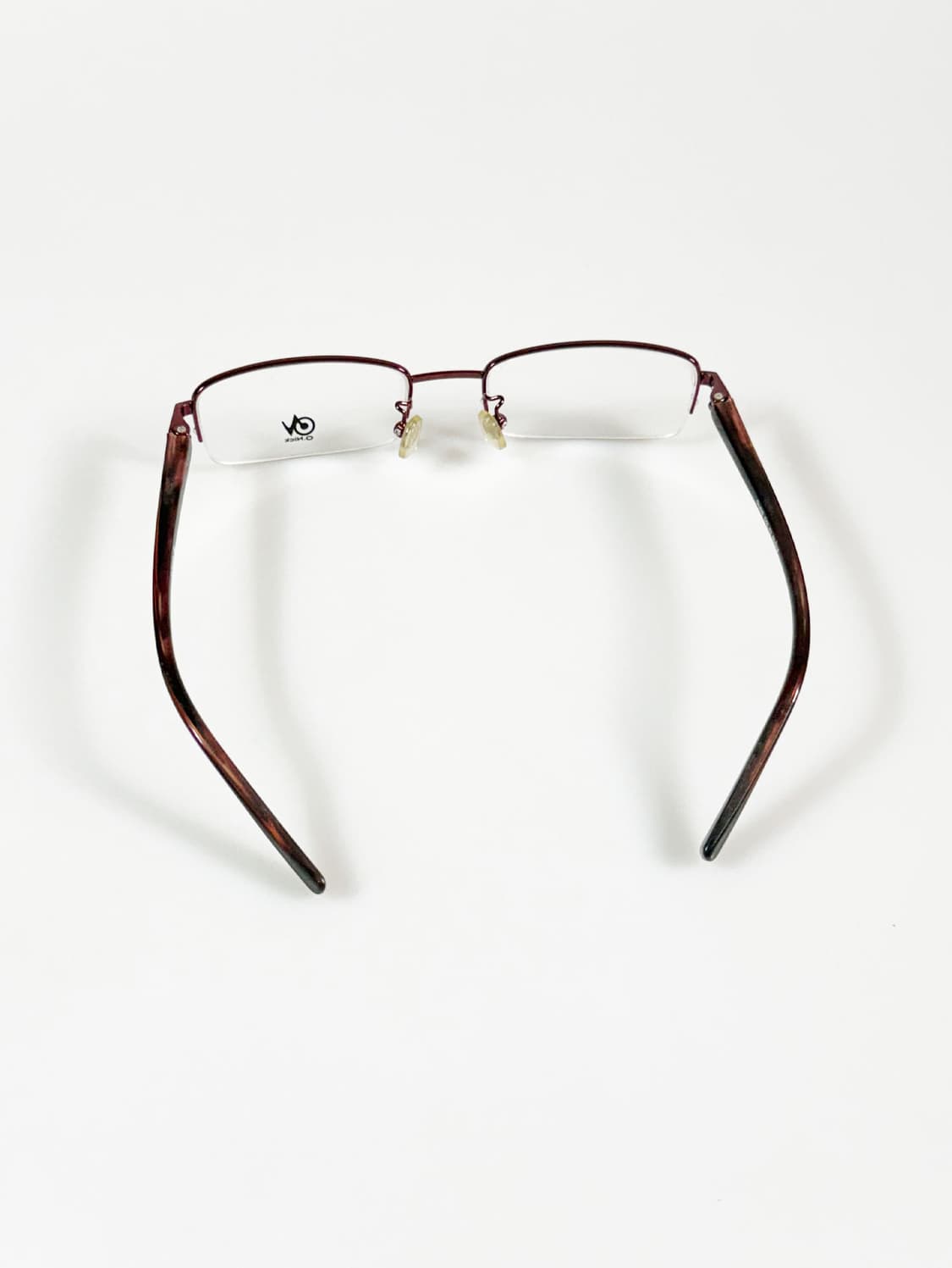 O.NICK 반무테 스퀘어 메탈 프레임 빈티지 안경 상품이미지5