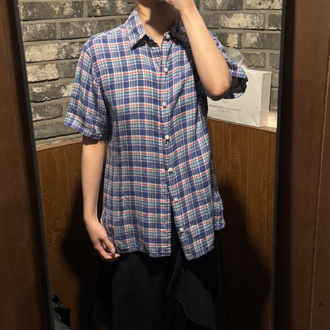 S) 폴로 랄프로렌 씨 소프트 린넨 체크 셔츠 상품이미지7