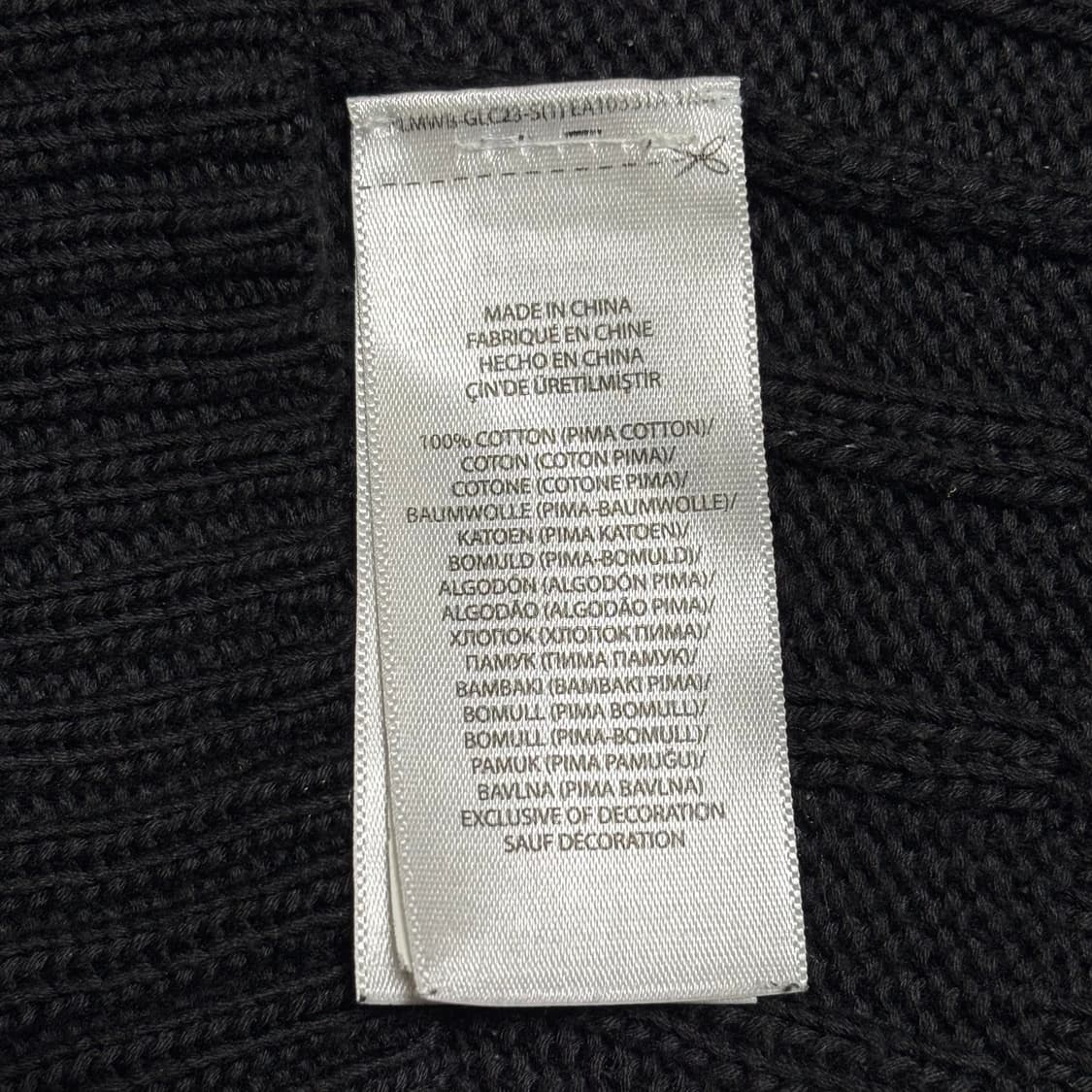 M 폴로랄프로렌 여성용 화이트 포니 브이넥 케이블 니트 상품이미지5