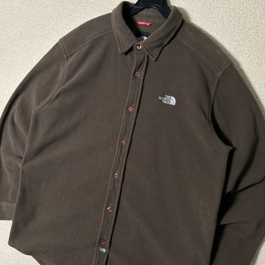 (L) 노스페이스 브라운 플리스 셔츠 상품이미지2