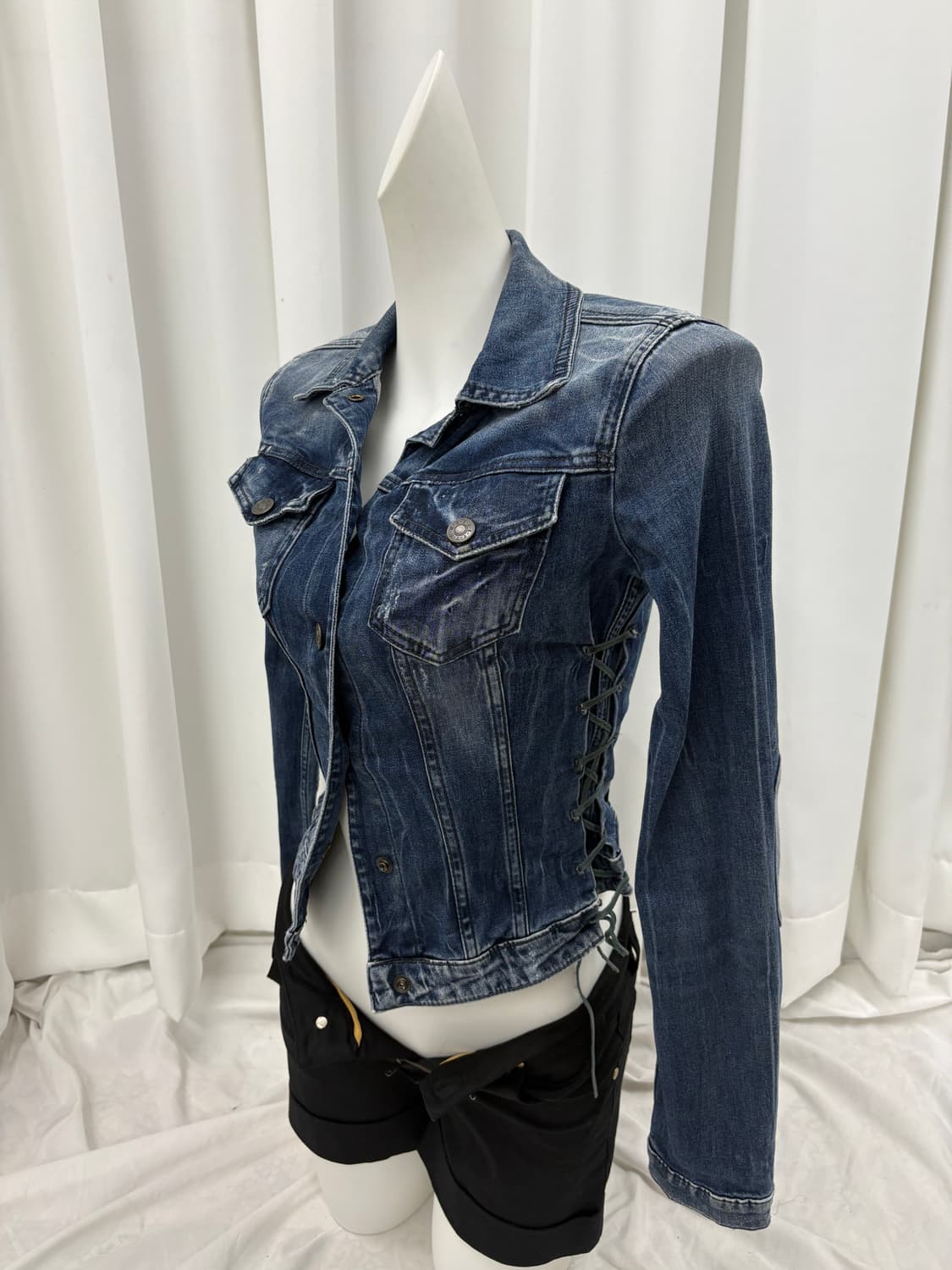 아일렛 디테일 청자켓 상품이미지5