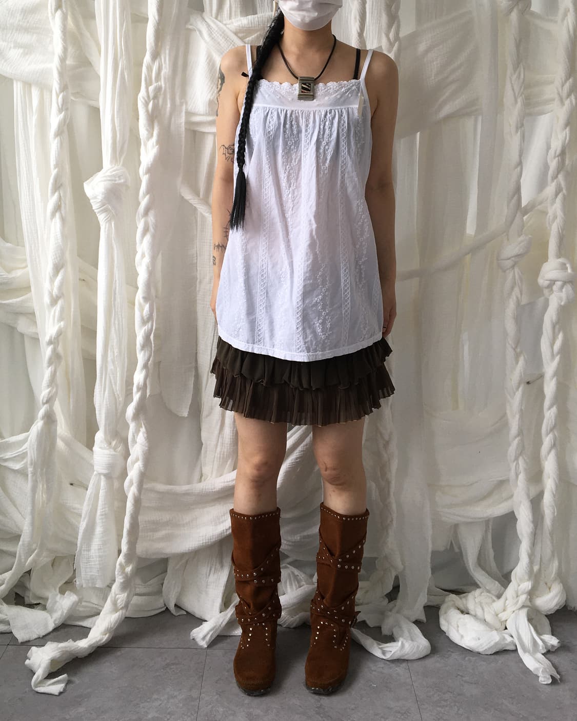 Pattern point sleeveless 상품이미지6