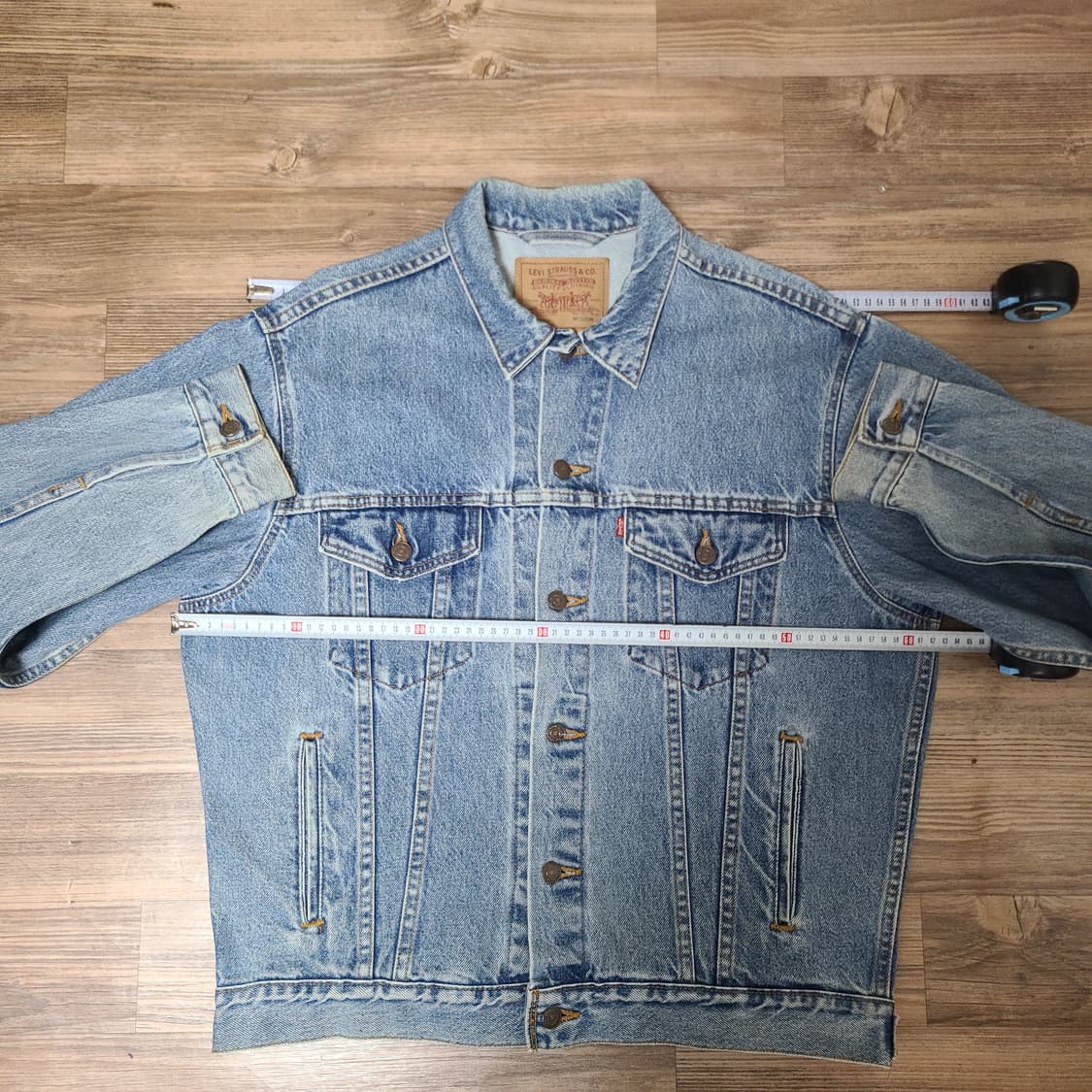 (XL,XXL) 90s USA 리바이스 빈티지 70507데님 트러커 자켓 상품이미지8