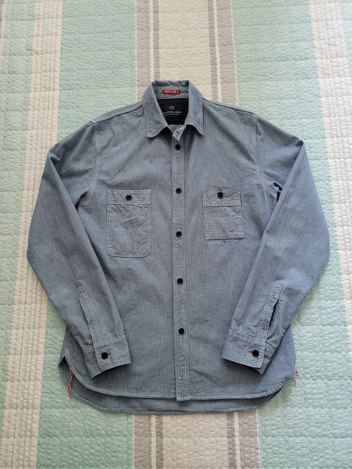 스카치앤소다 Scotch&Soda. 샴브레이 워크셔츠. L 100사이즈 상품이미지1