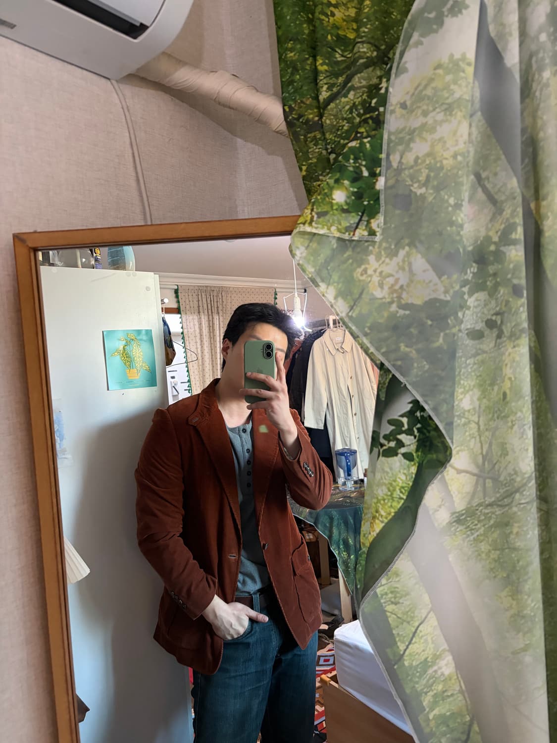 100) 타임옴므 코듀로이 블레이저 자켓 브라운 상품이미지3