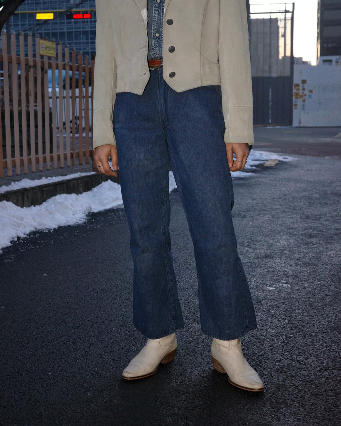 60s Wrangler 우먼 플레어 데님 팬츠 상품이미지7