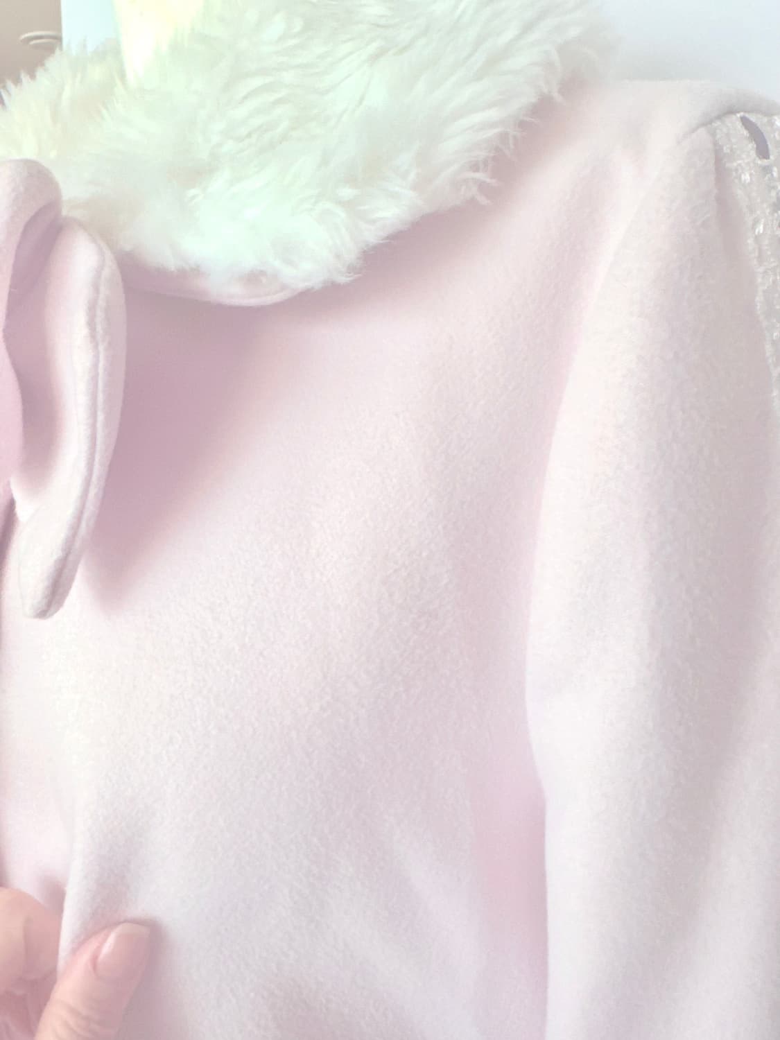 디어마이러브 디어리 러블리 폼폼 퍼 리본코트 로리타 양산형  상품이미지3