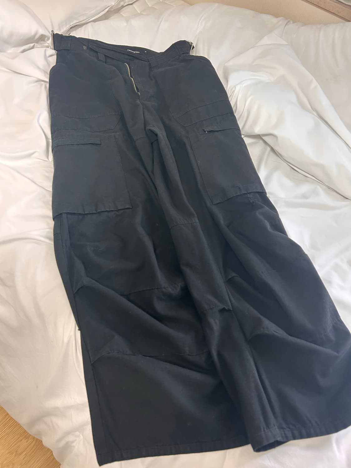 해칭룸 카고 바지 블랙 2 상품이미지2