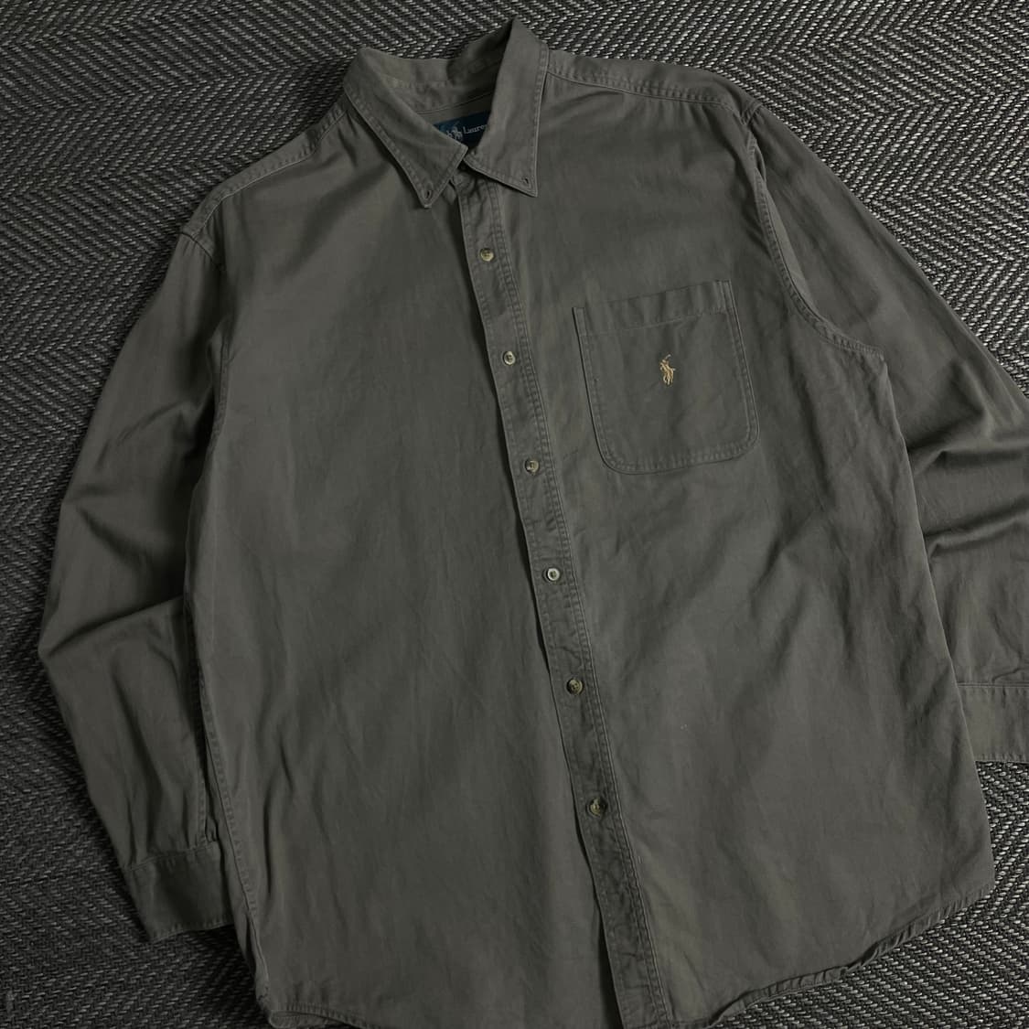 폴로 랄프로렌 포니 박시핏 카키 셔츠y 3519 상품이미지1