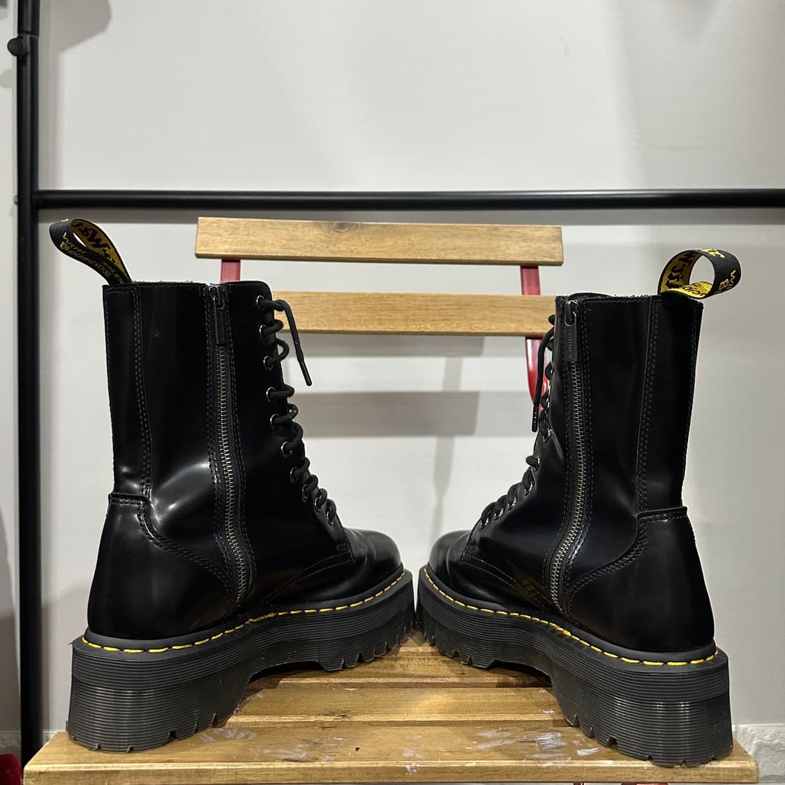 UK7) 닥터마틴 워커 남녀 공용 제이든 하이 블랙 상품이미지7