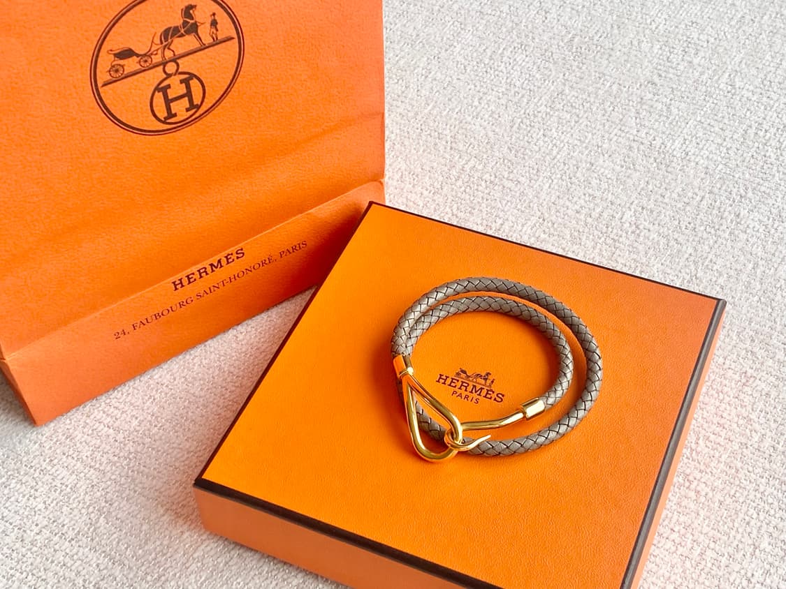 에르메스 점보 그레이 금장 팔찌 2way 타입 상품이미지2