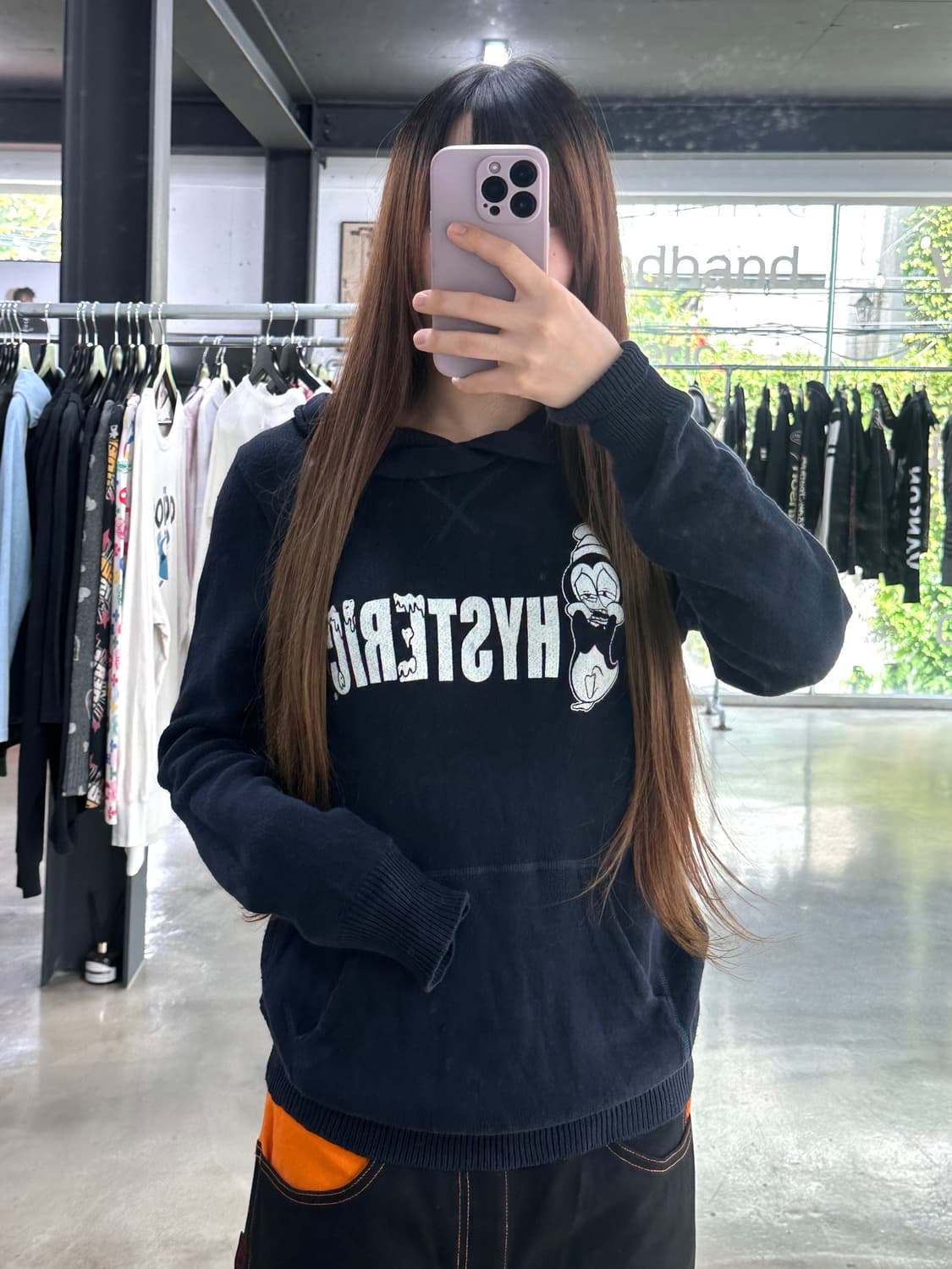 히스테릭글래머 프리미엄FlandersLinen 니트후드티셔츠 상품이미지2
