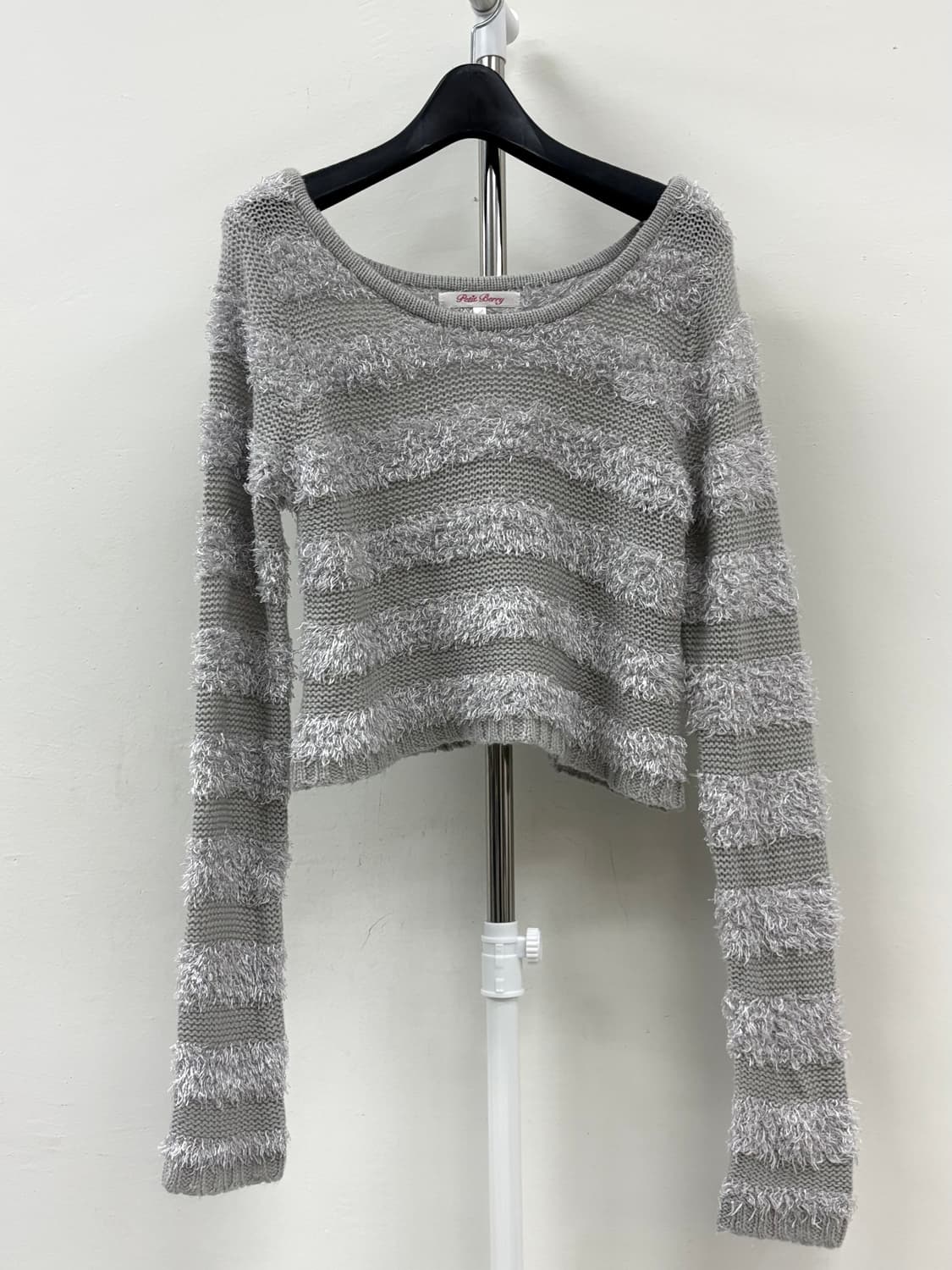 빈티지 그레이 크롭 니트 상품이미지5