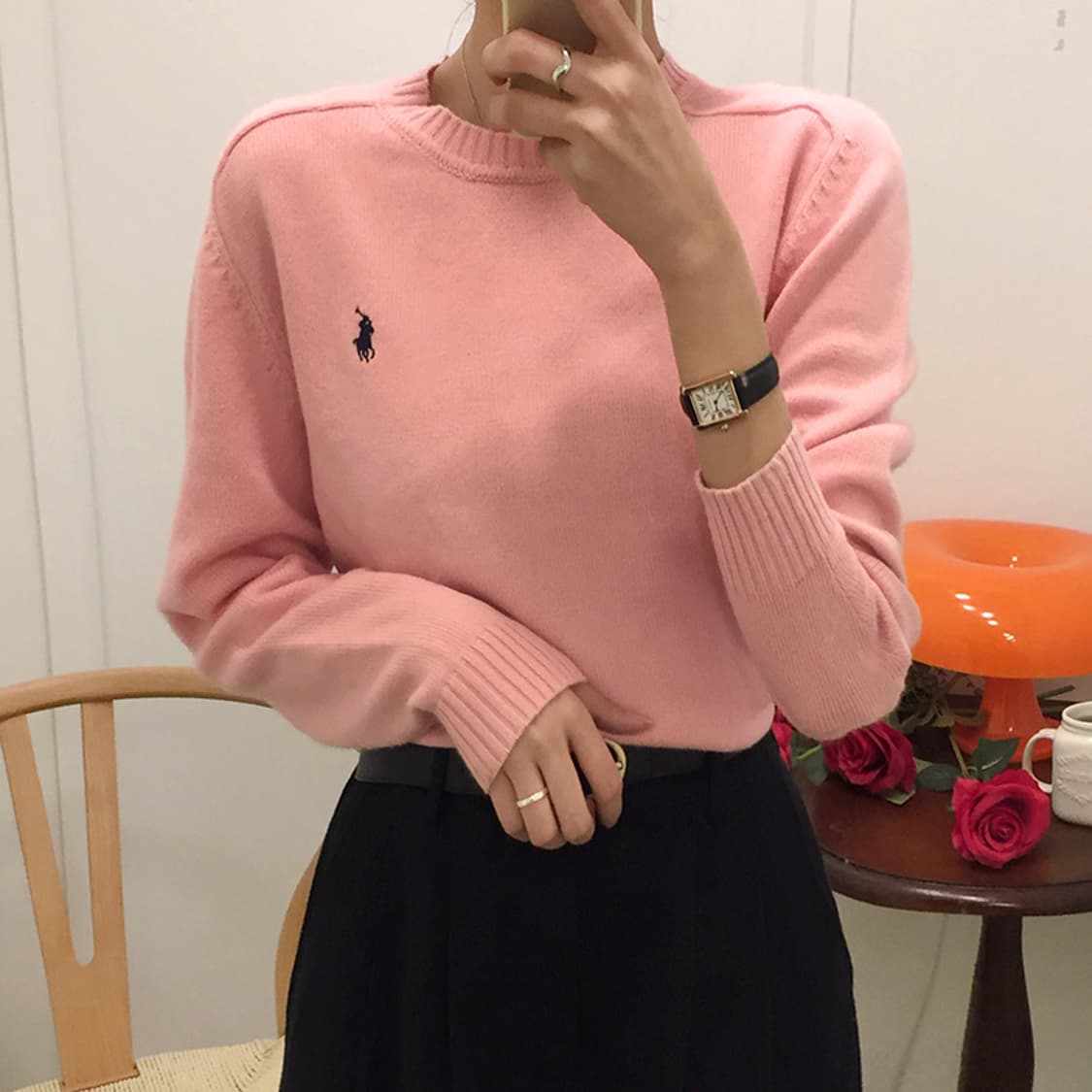 여성 폴로니트 100 상품이미지1