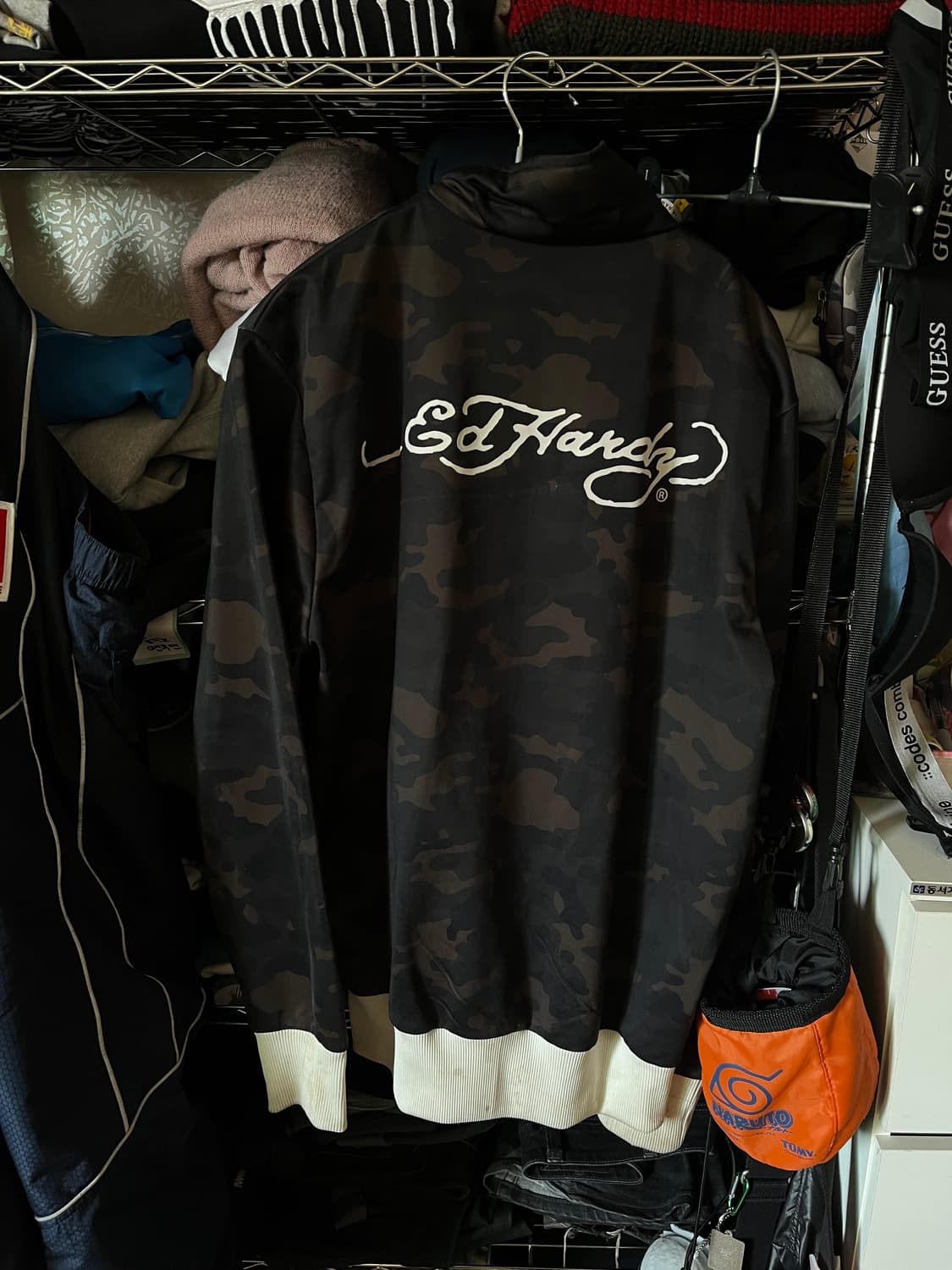 에드하디 카모패턴 지퍼디테일 집업 져지 상품이미지3