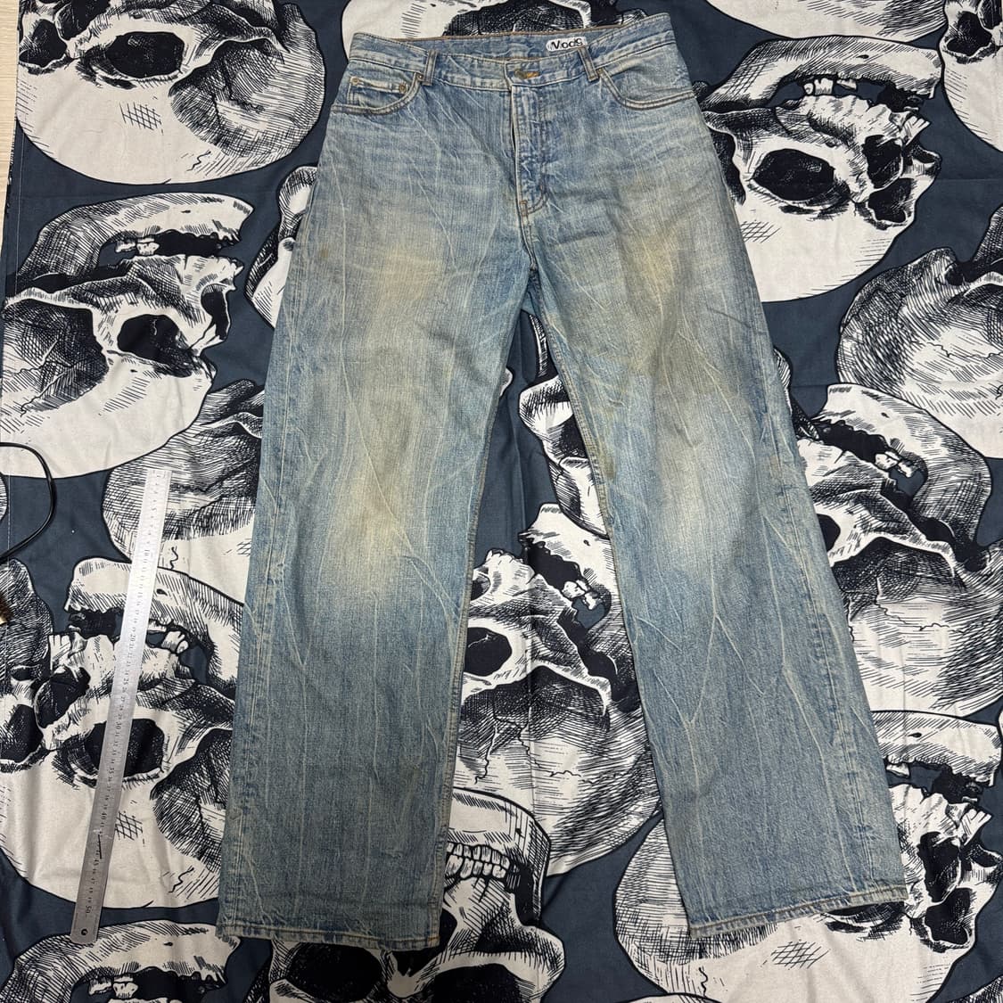 모드나인 와이드핏 데님팬츠 M사이즈 상품이미지4