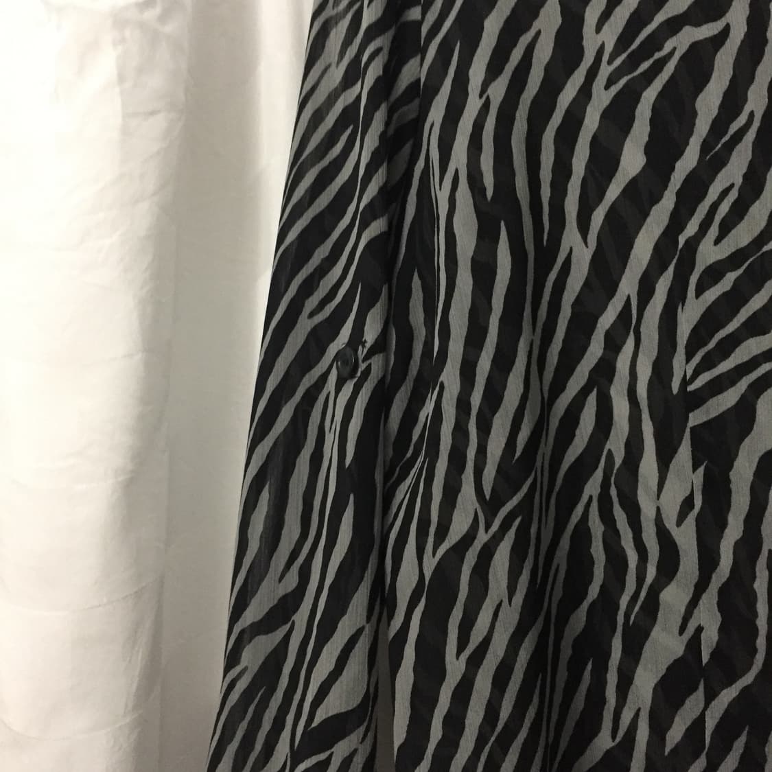 JPN Vtg 펑크 고딕 갸루 지브라 셔츠 상품이미지3