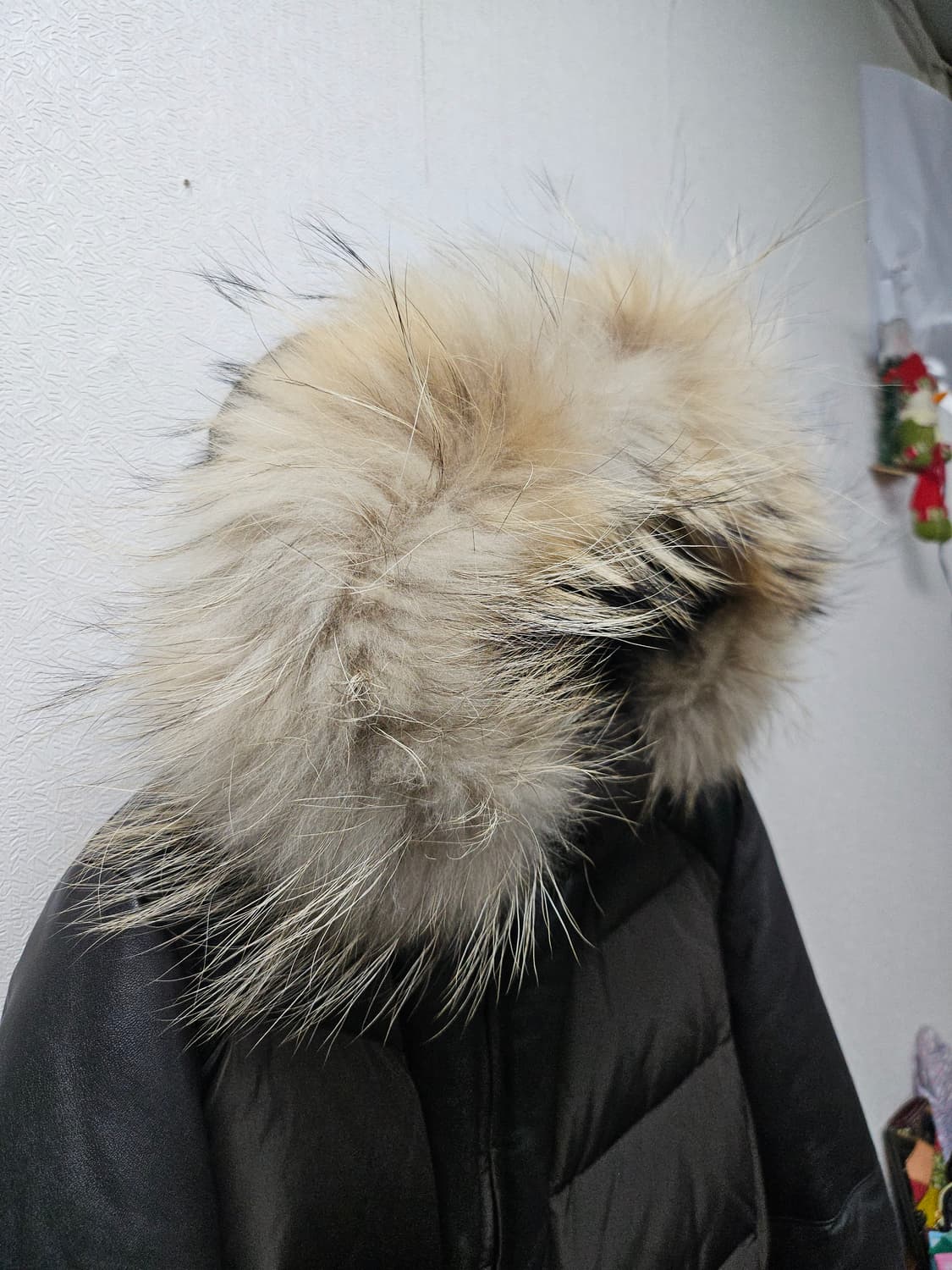 크로크다일 브라운 양가죽 패딩 105 하자0 상품이미지2