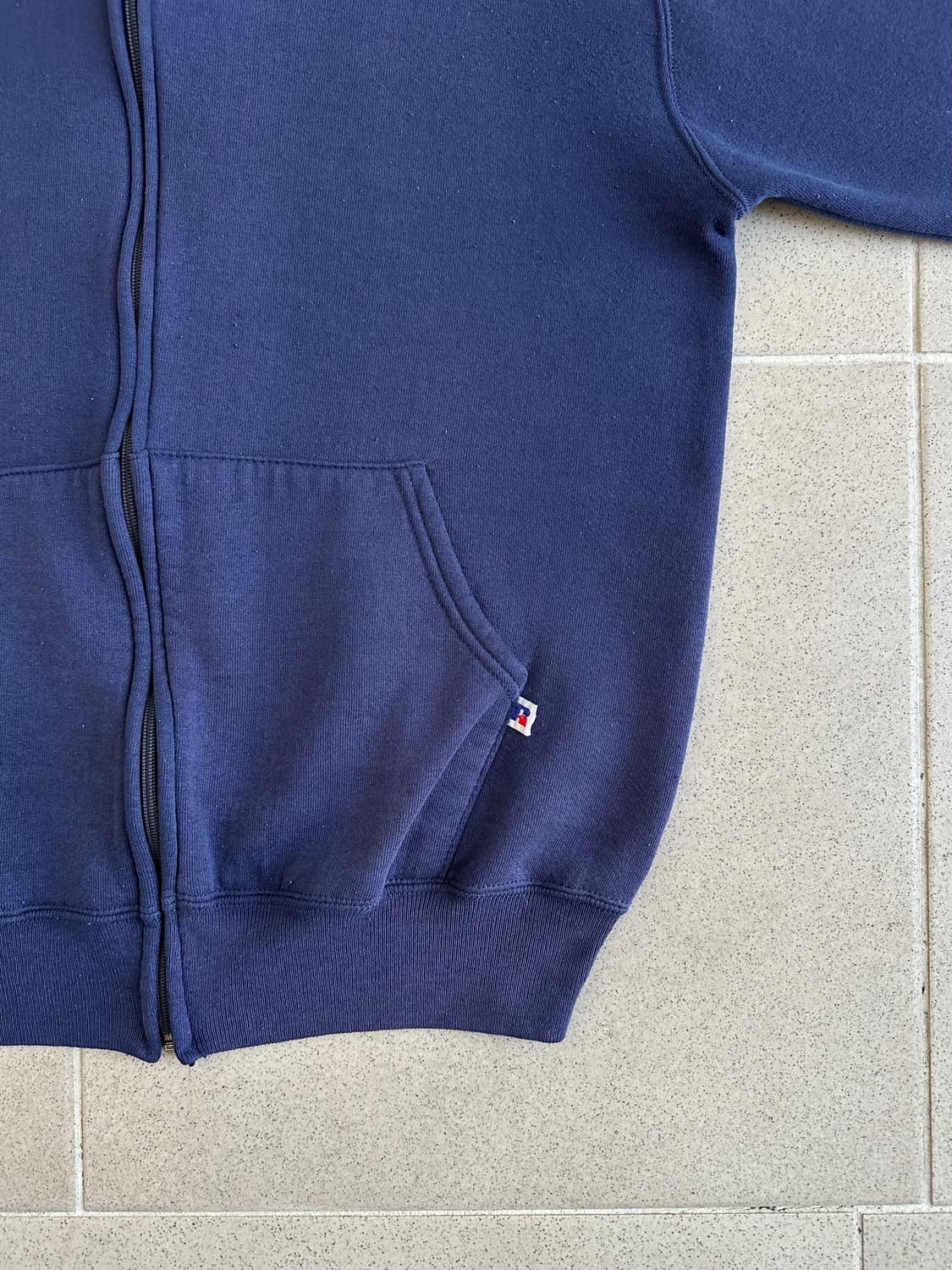 90s 빈티지 러셀 후드집업 네이비 L USA 상품이미지3