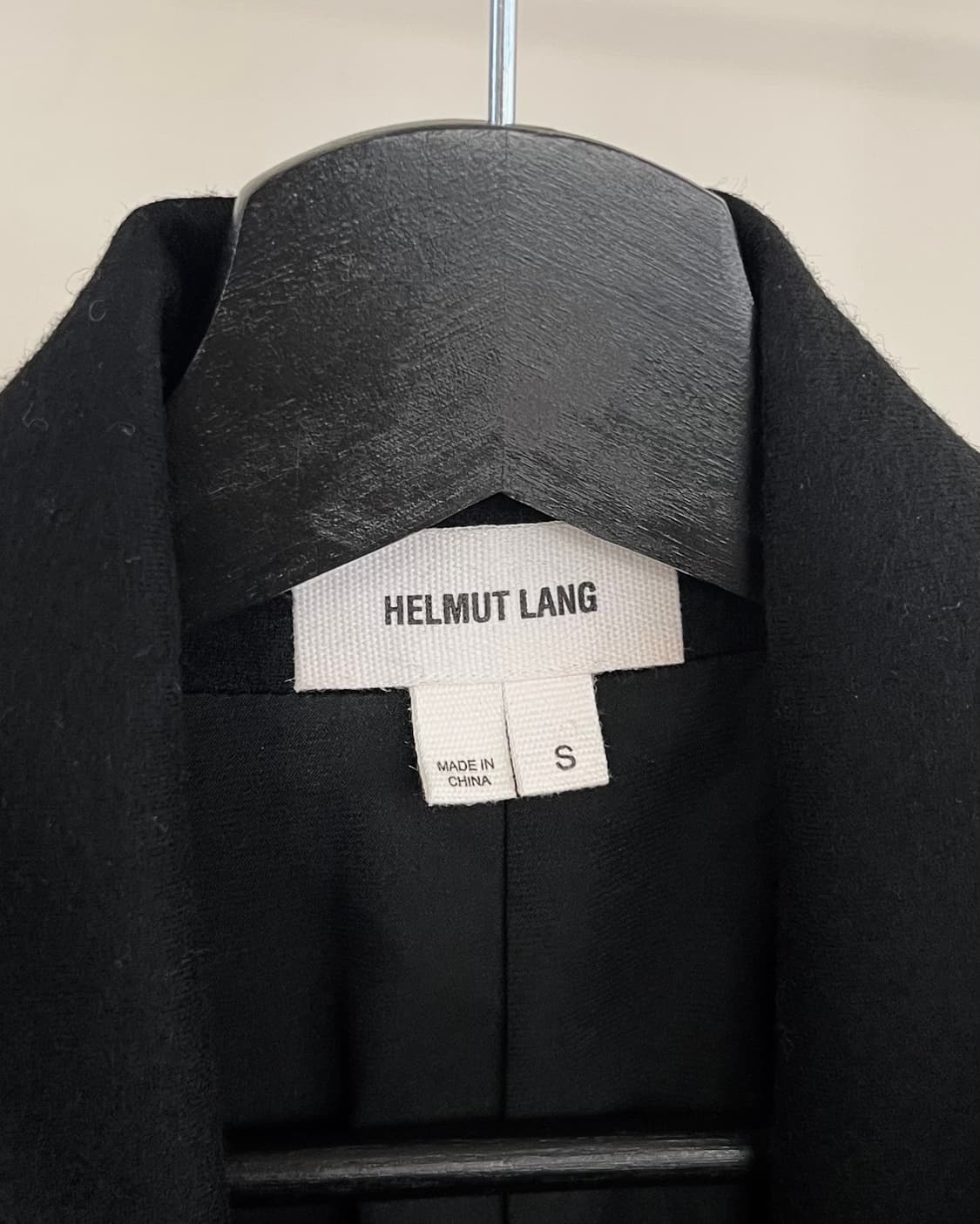 핼무트랭 블랙 에이시메트리컬 울 자켓 상품이미지7