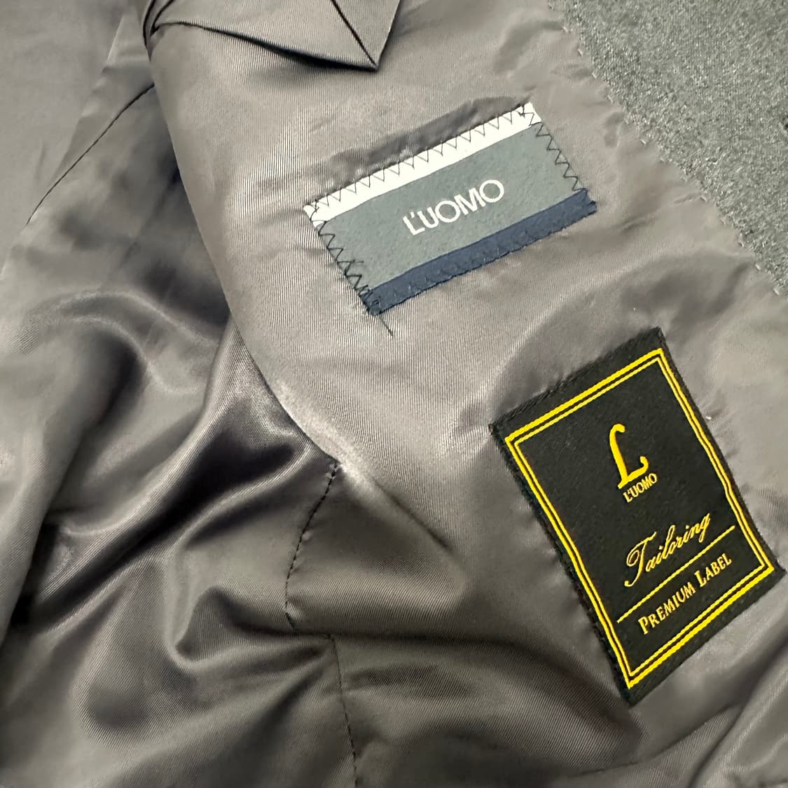 LUOMO 워모 프리미엄라인 캐시미어 울 정장 자켓 그레이 105(XL) 상품이미지8