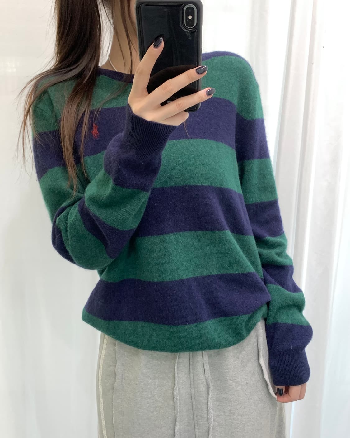 Polo 폴로 랄프로렌 메리노울 단가라 니트 상품이미지3