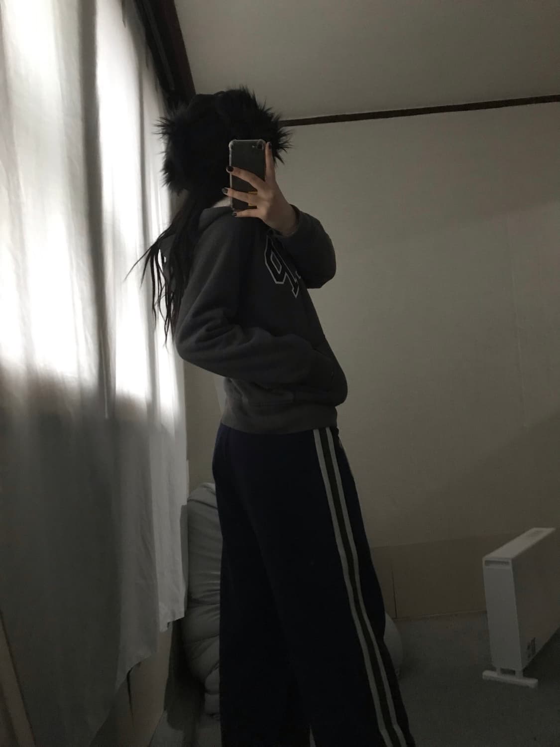 갭 그레이 퍼후드집업 상품이미지4