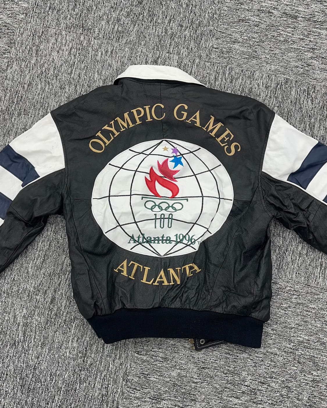 (M)96'S 애틀란타 올림픽 레더 자켓-M1404 상품이미지1