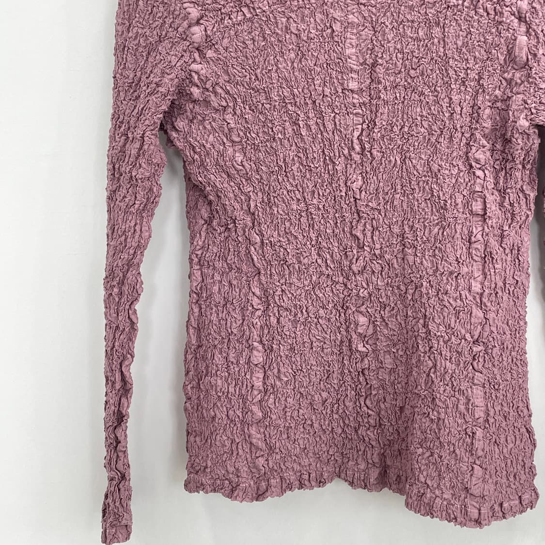 이세이미야케 me 여성44-55 핑크 플리츠 블레이저 자켓 가디건 상품이미지6