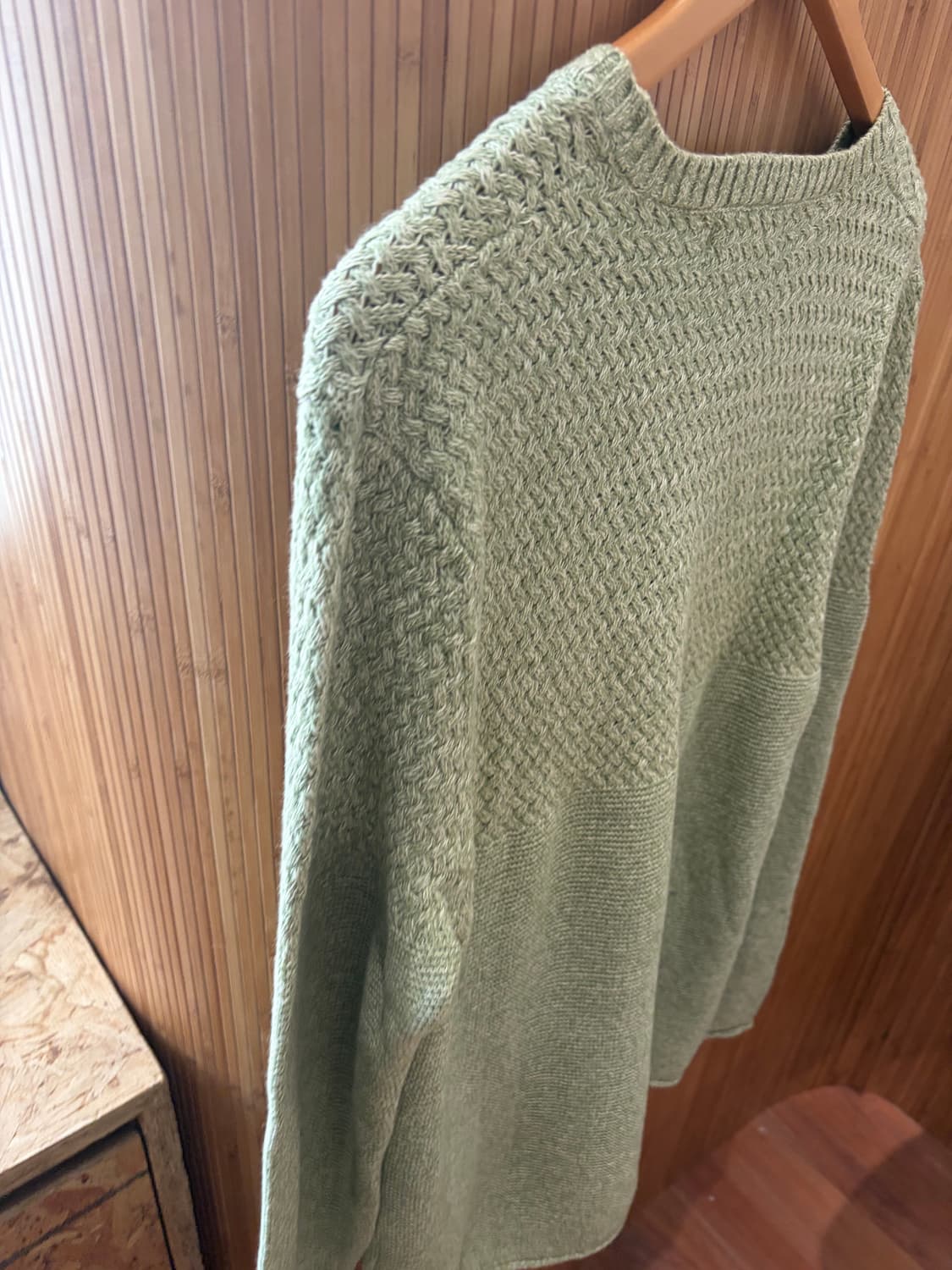 Soft Mint Basket Weave Cotton Knit 상품이미지8