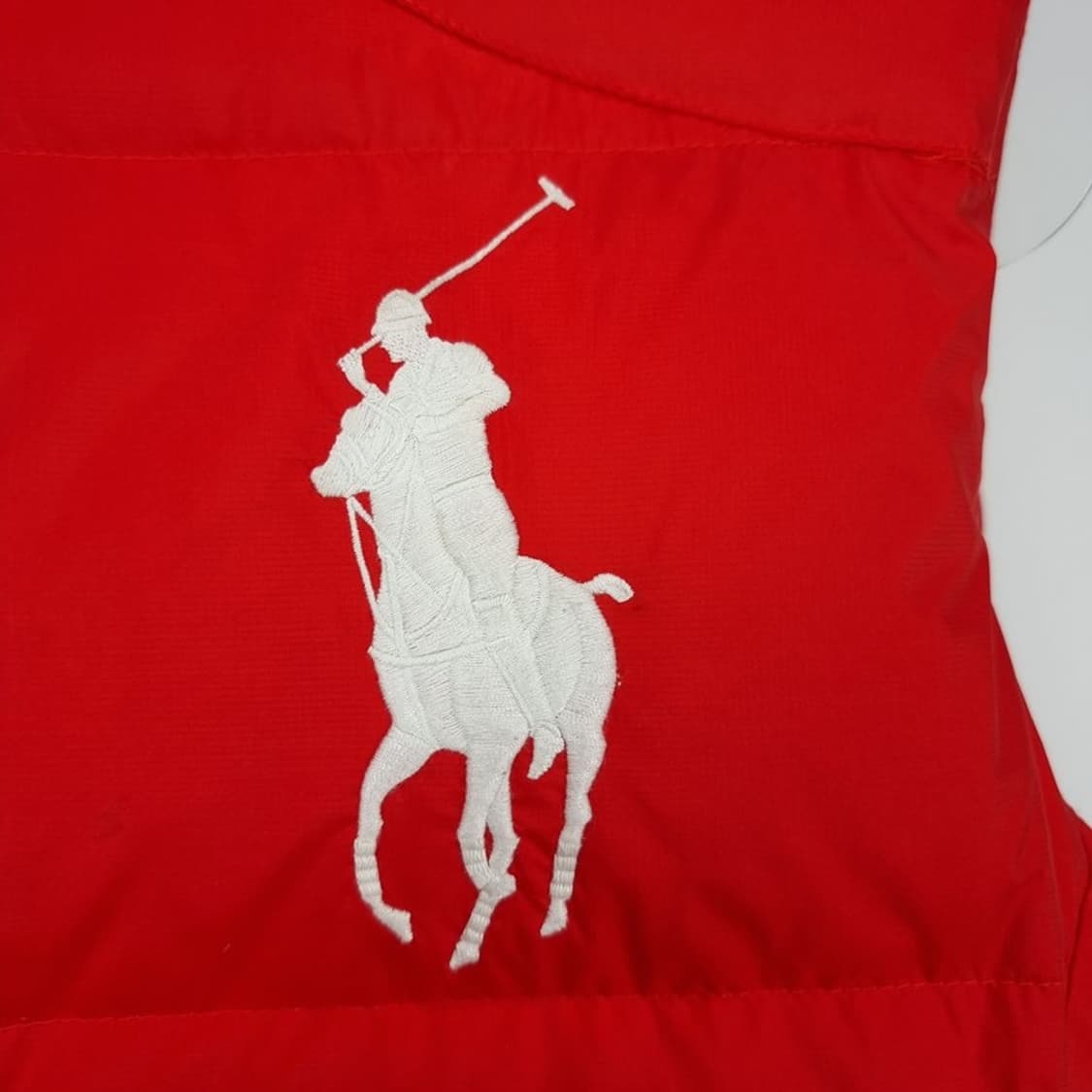 [폴로 랄프로렌] 빅포니 로고 자수 덕다운 후드 패딩 조끼 M18909 상품이미지4