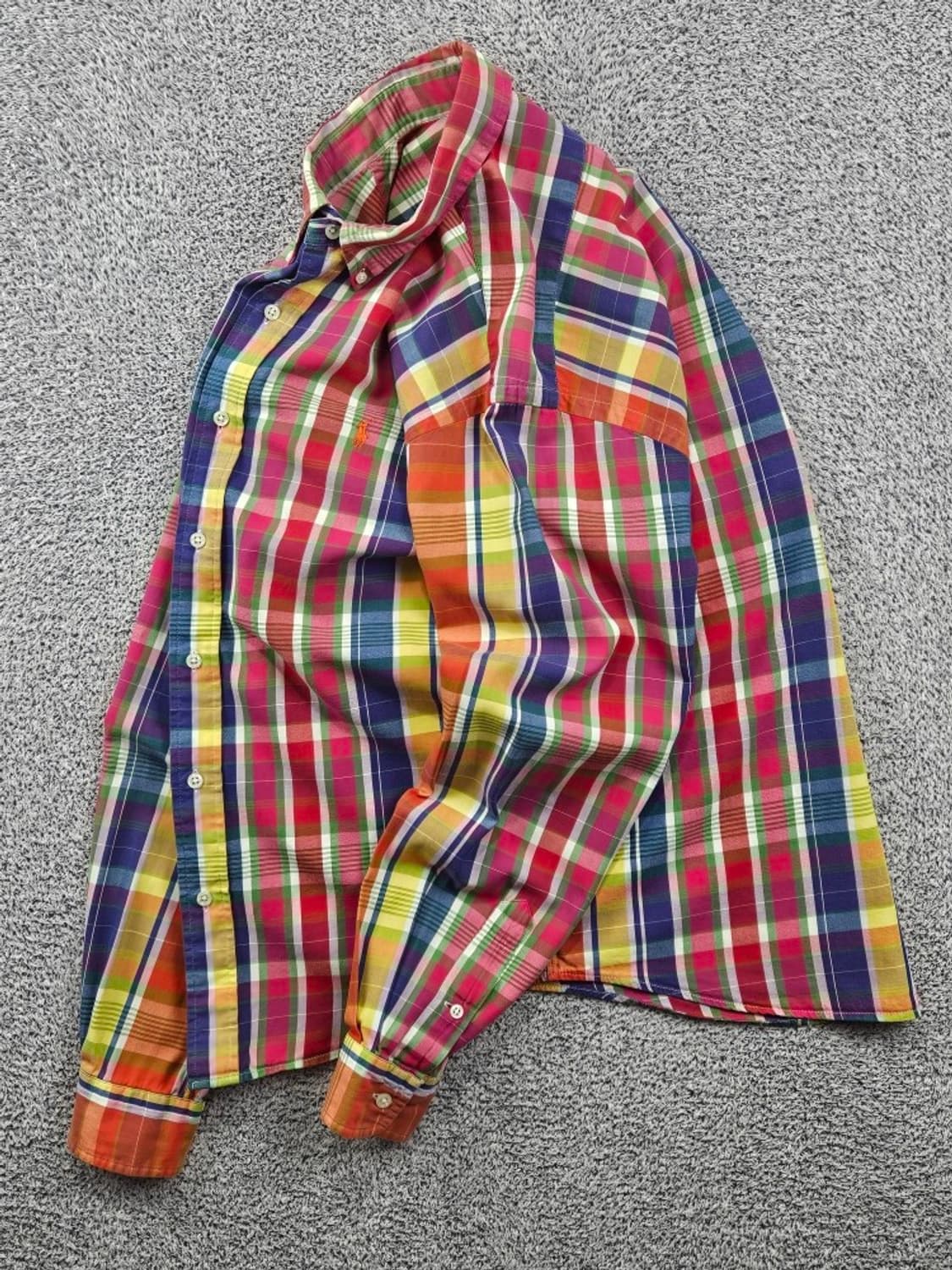 폴로랄프로렌 커스텀핏 마드라스 체크 셔츠 ( M ) / 11610 상품이미지3