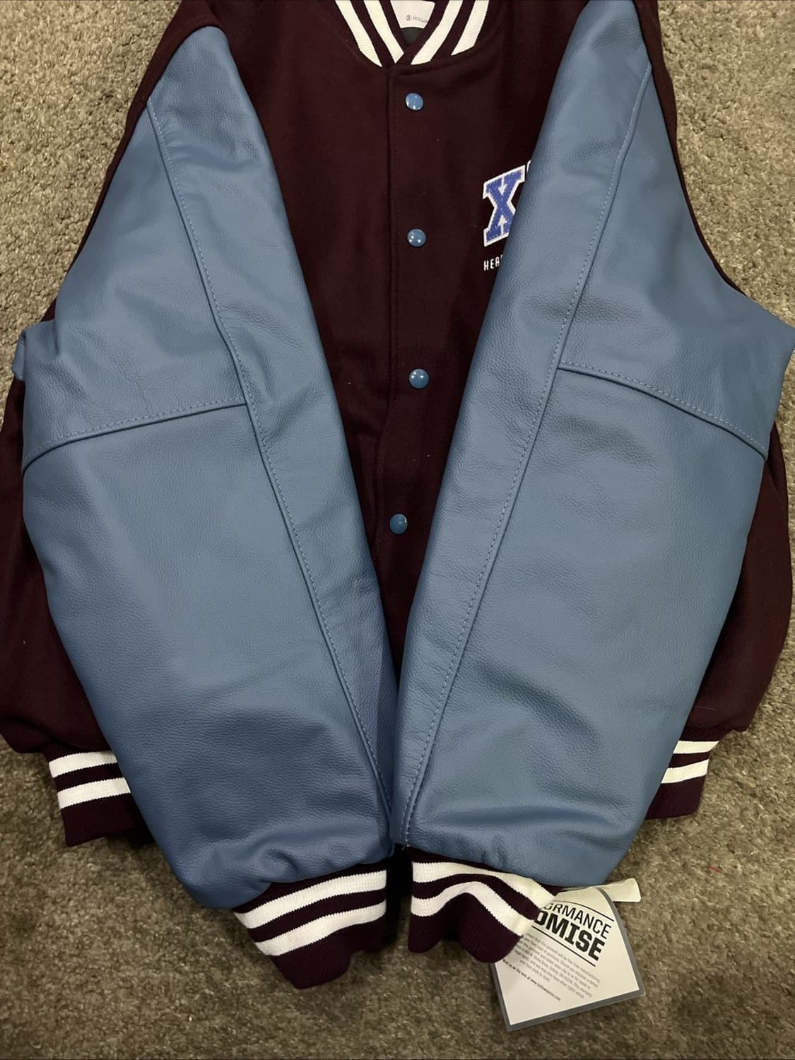 할로웨이 울 레더 바시티 자켓 상품이미지3