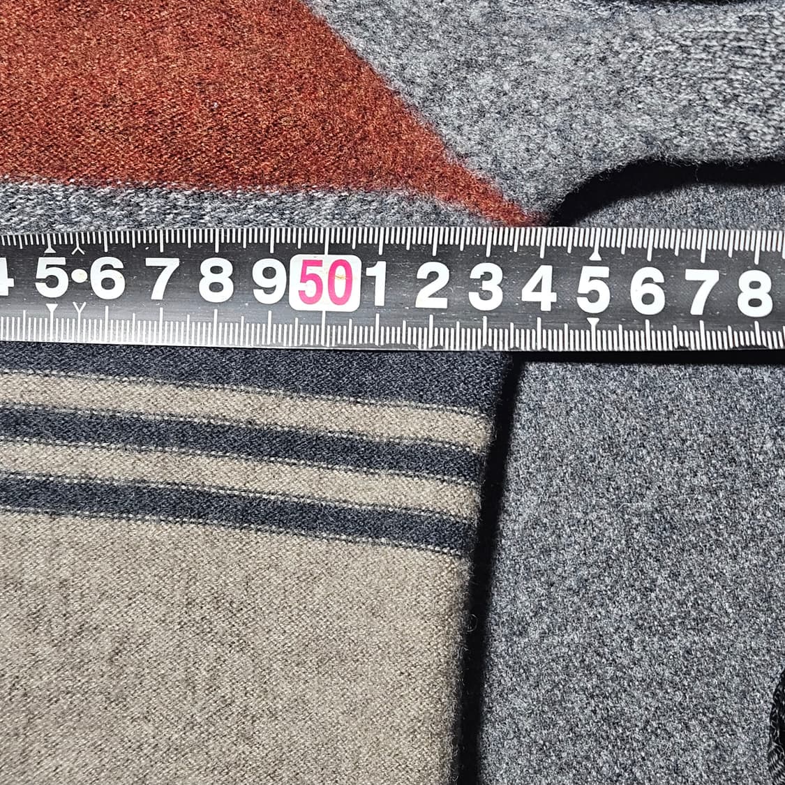 인디안 반집업 니트 105 실측 100 상품이미지8