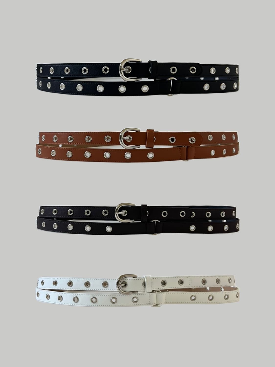 4Color 레이어드 두줄벨트 상품이미지1