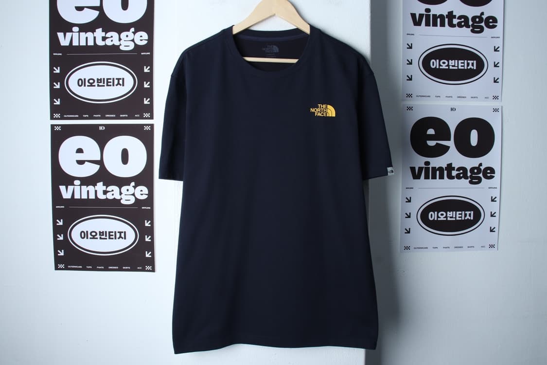 (XL-2XL) 노스페이스 반팔 티셔츠 백프린팅 네이비-H32592 상품이미지2