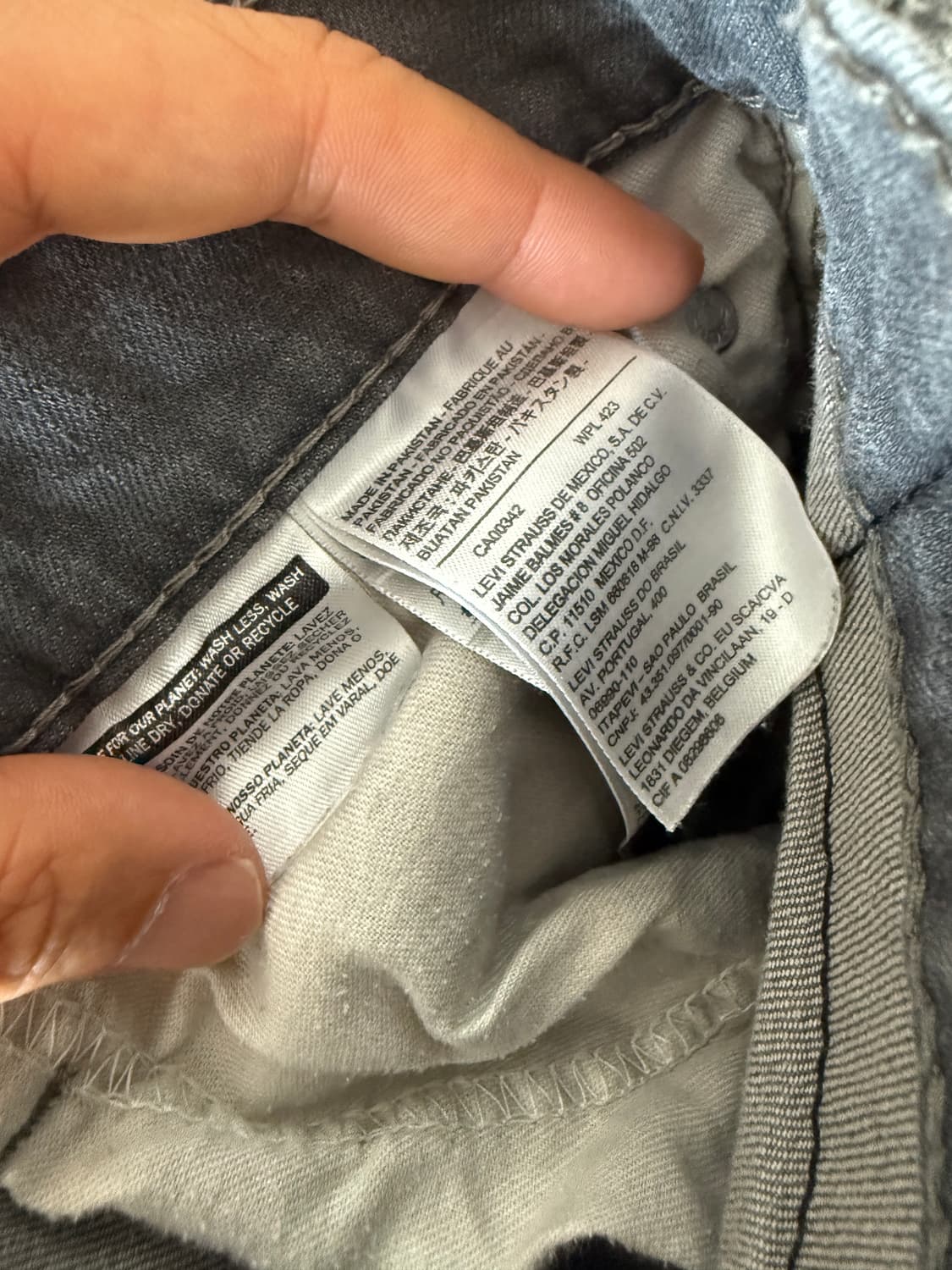 리바이스(Levi's) 그레이 데님 팬츠 상품이미지6