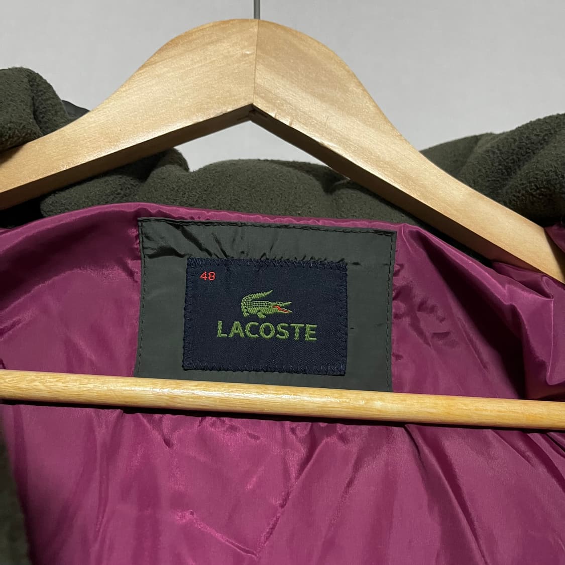 라코스테 카키 패딩 48사이즈 상품이미지4