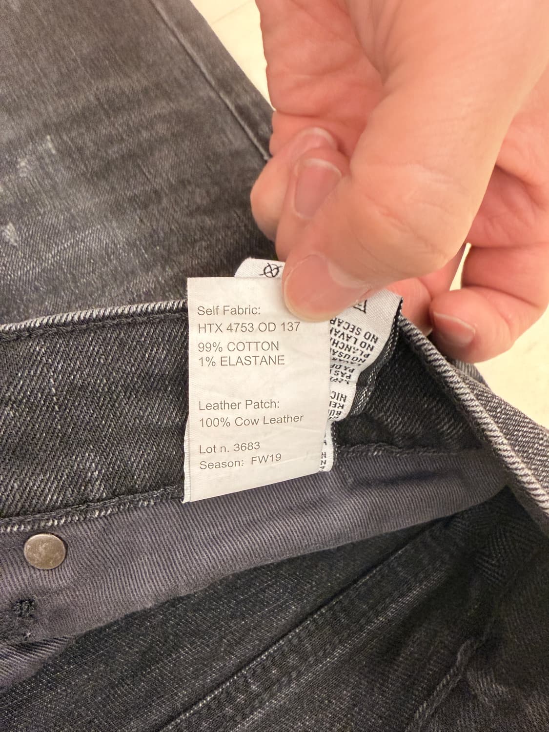 [32] R13 흑청 디스진 슬림스트레이트 상품이미지8