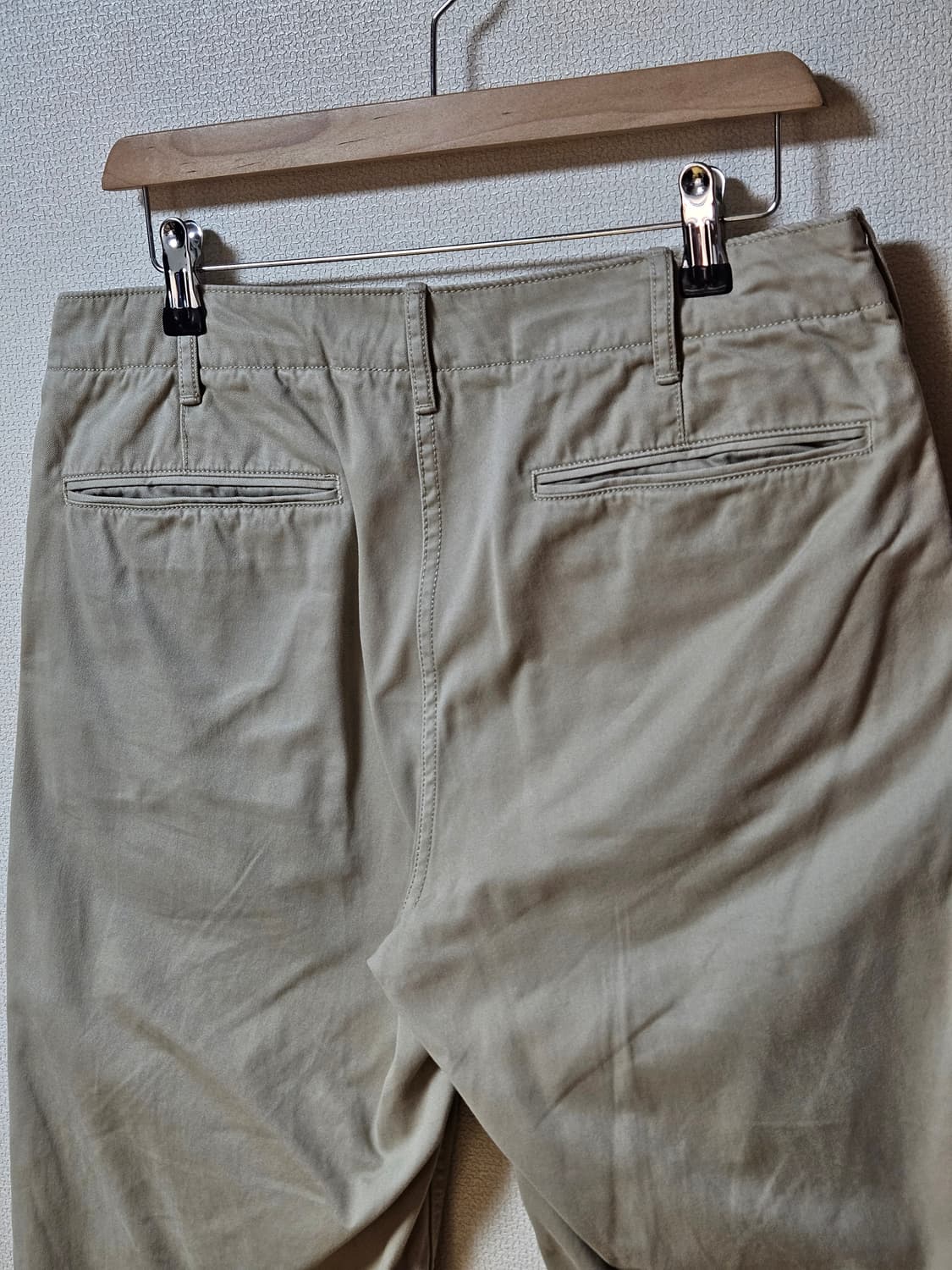 유니클로 빈티지 노턱 치노 베이지 상품이미지3